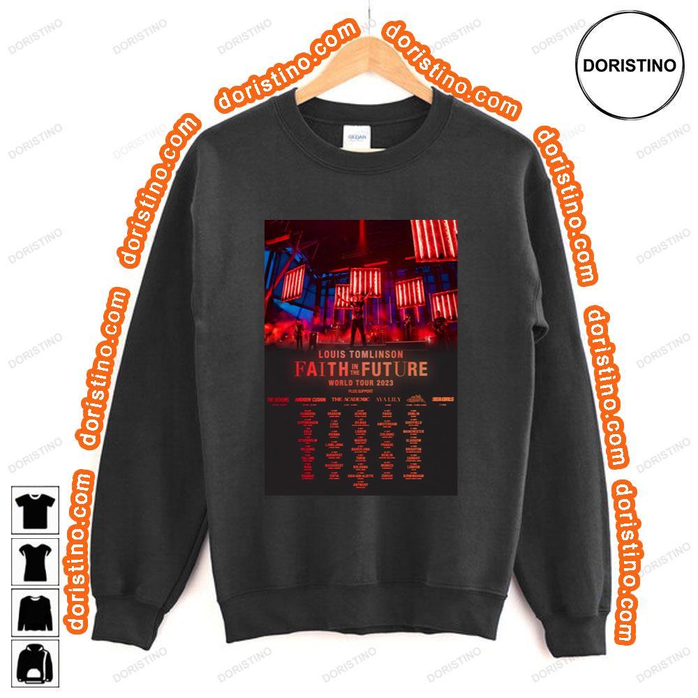 Louis Tomlinson Faith In The Future 2023 World Tour Tshirt Louis Tomlinson Faith In The Future 2023 World Tour Tshirt