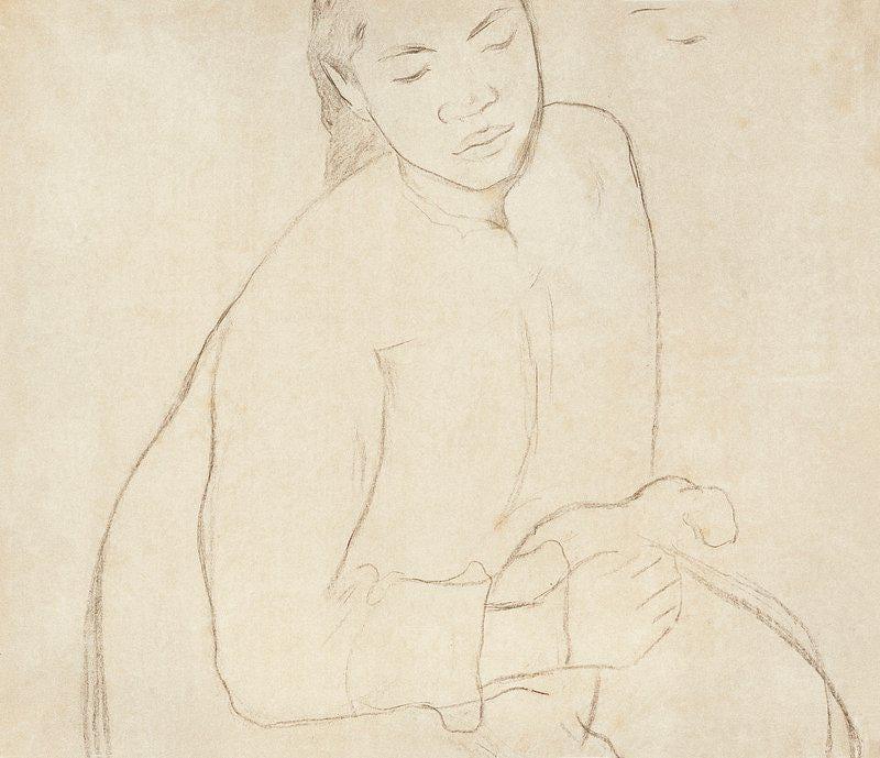 Gustav Klimt Art Italian Woman Sketch Pencil Drawing Klimt Limited Edition Posters (No Frame)