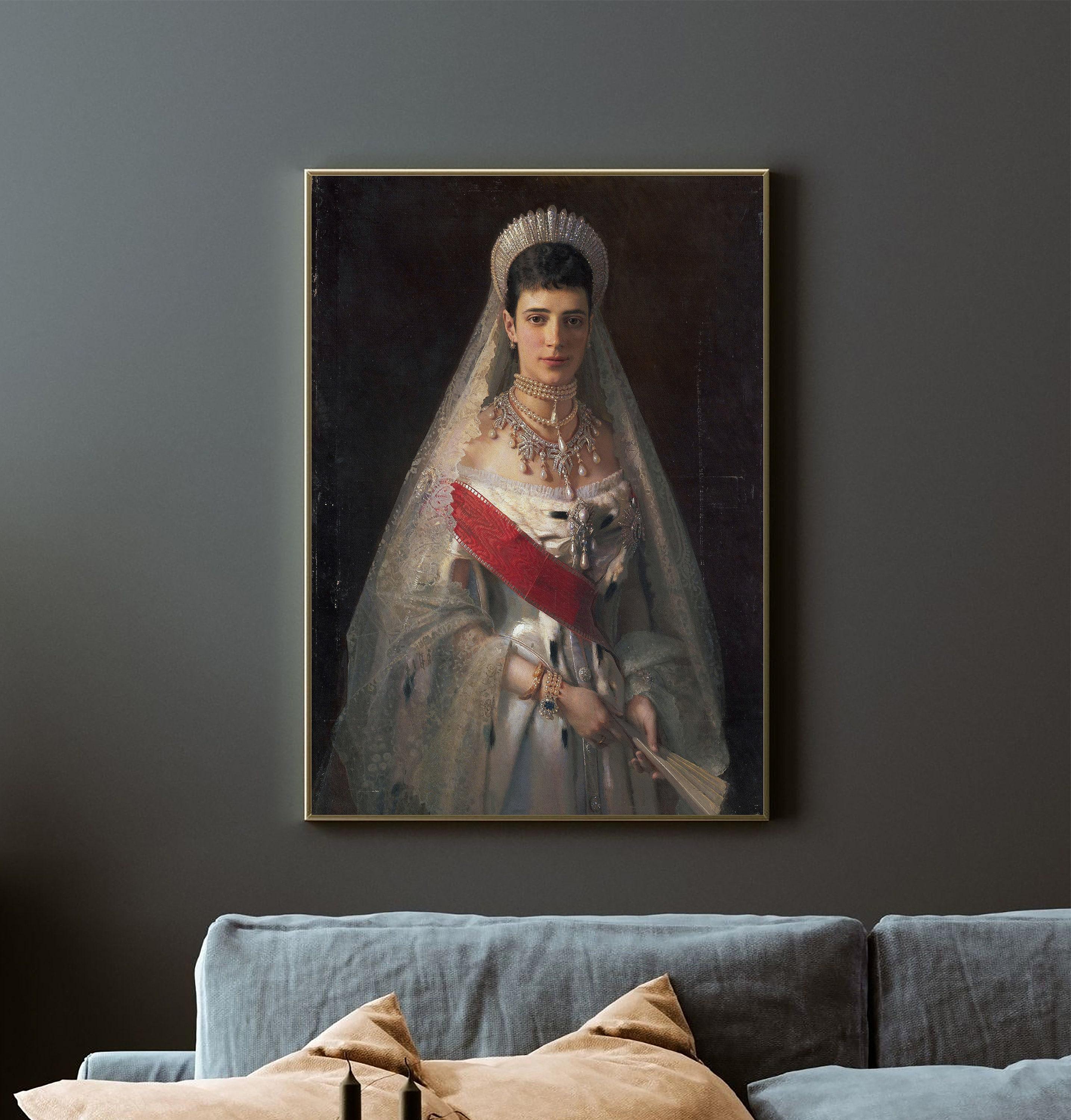 Ivan Kramskoi Maria Feodorovna 1880 Bedroom Awesome Poster (No Frame) Ivan Kramskoi Maria Feodorovna 1880 Bedroom Awesome Poster (No Frame)