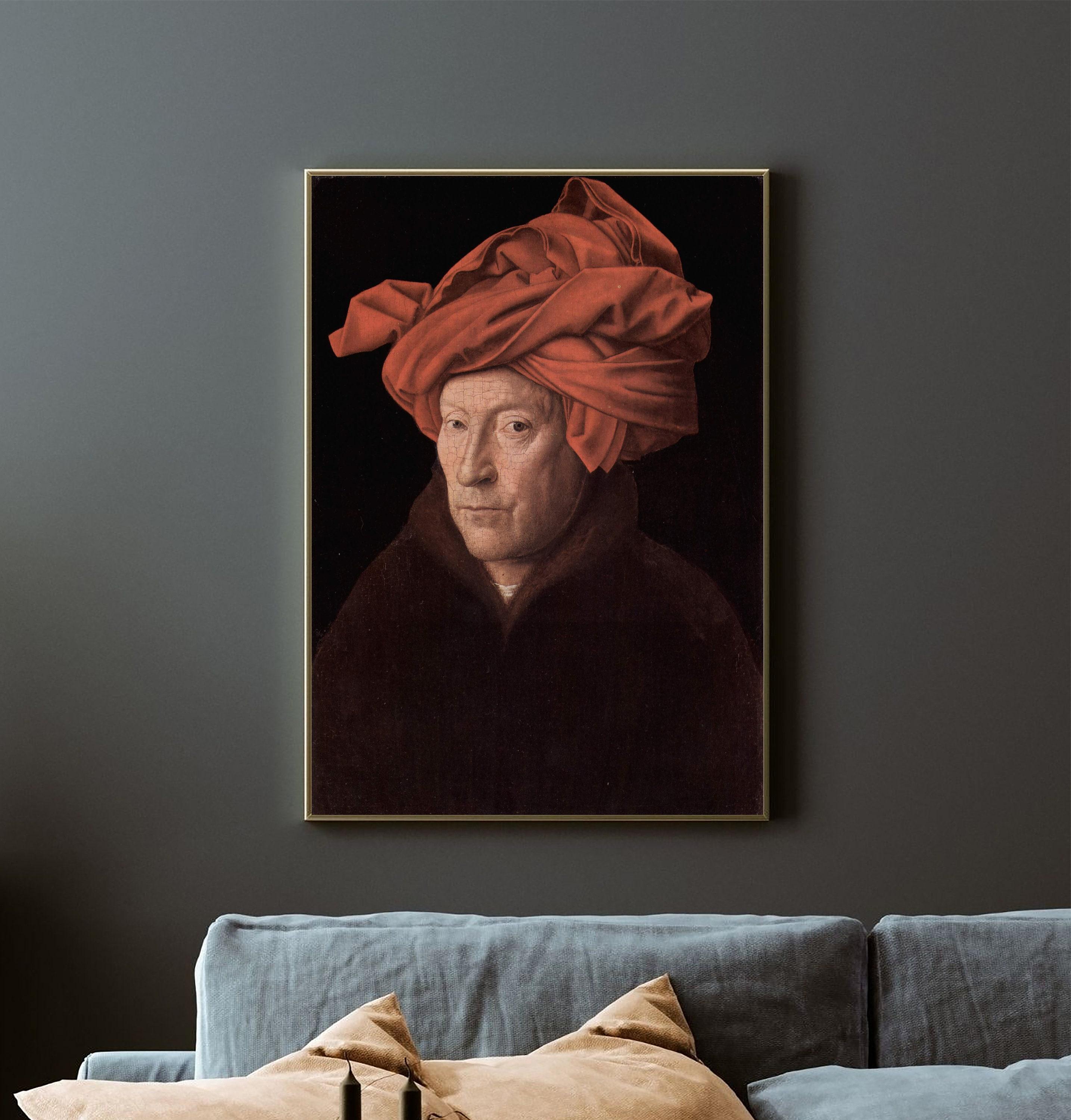 Jan Van Eyck Portrait Of A Man In Turban Possible Self Portrait 1433 Awesome Poster (No Frame) Jan Van Eyck Portrait Of A Man In Turban Possible Self Portrait 1433 Awesome Poster (No Frame)