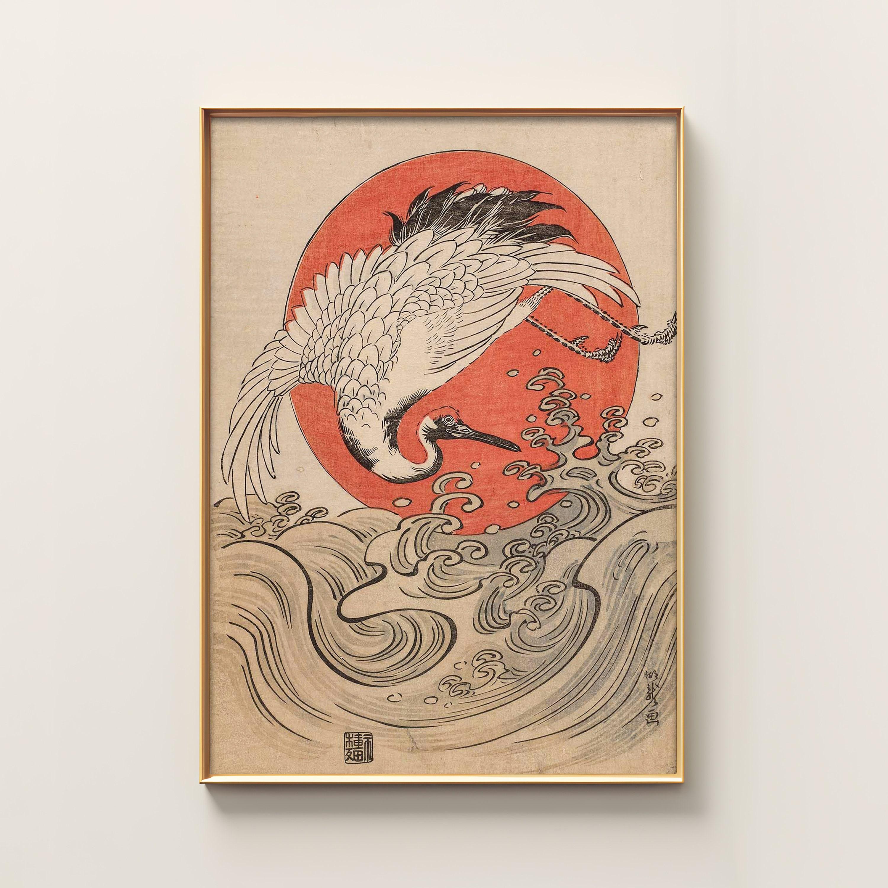 Japanese Crane Art Limited Edition Posters (No Frame) Japanese Crane Art Limited Edition Posters (No Frame)