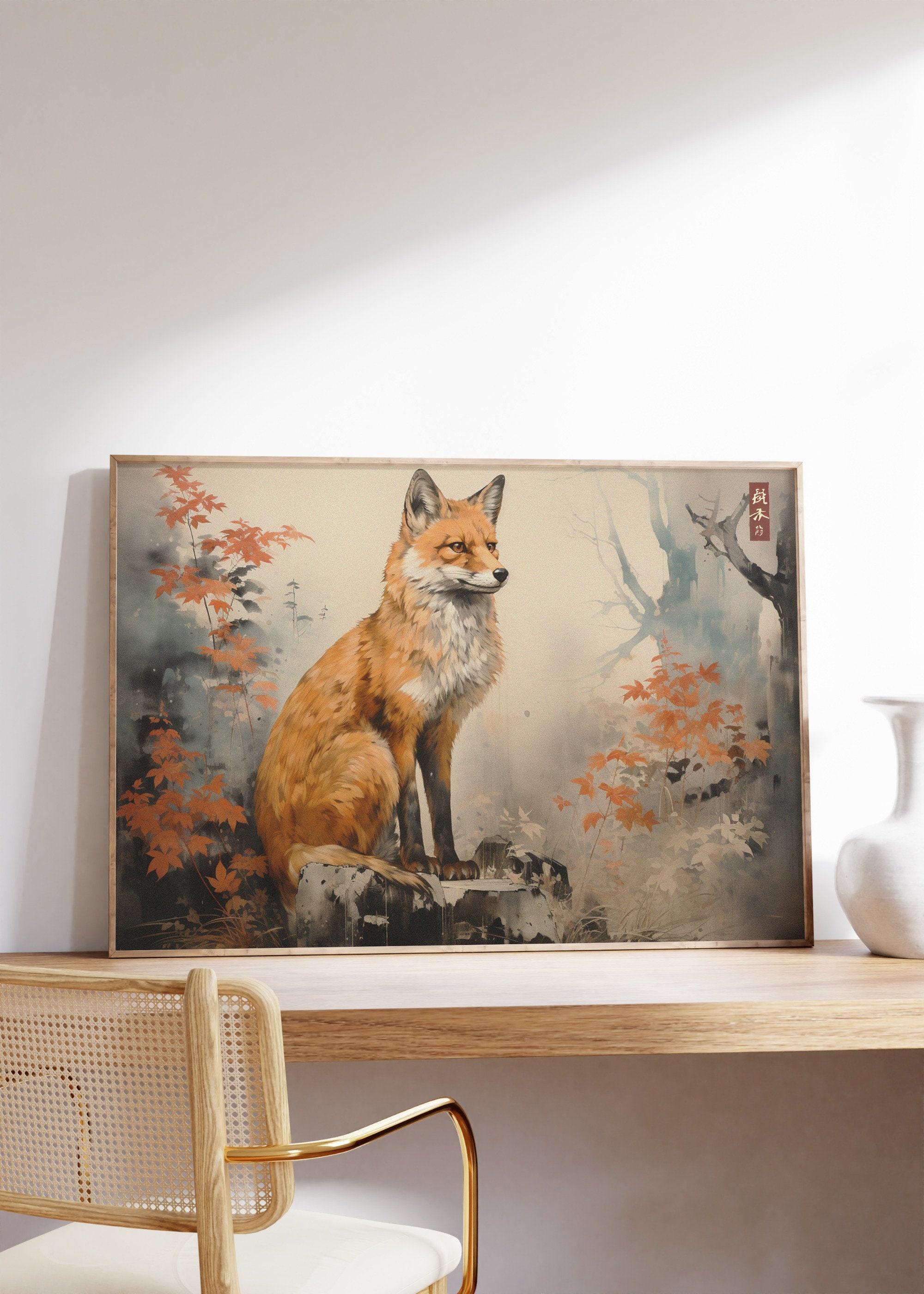 Japanese Fox Art Limited Edition Posters (No Frame) Japanese Fox Art Limited Edition Posters (No Frame)
