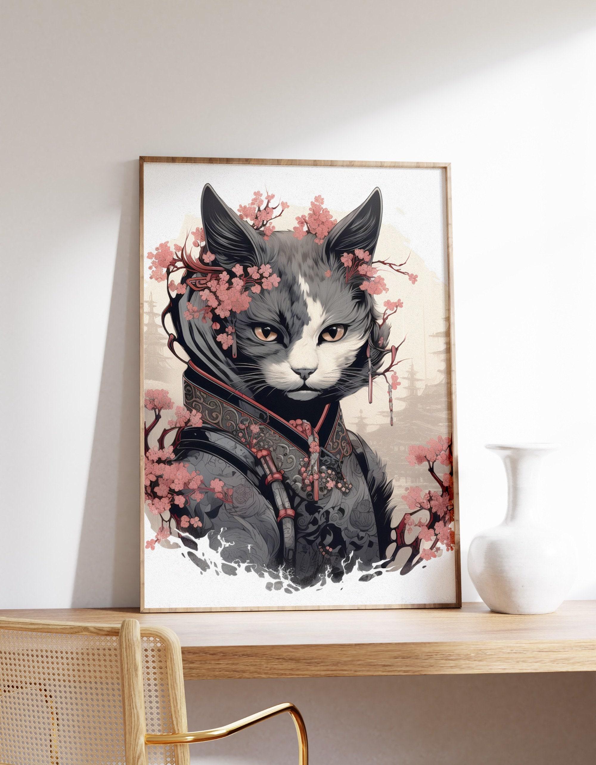 Japanese Geisha Cat Awesome Poster (No Frame) Japanese Geisha Cat Awesome Poster (No Frame)