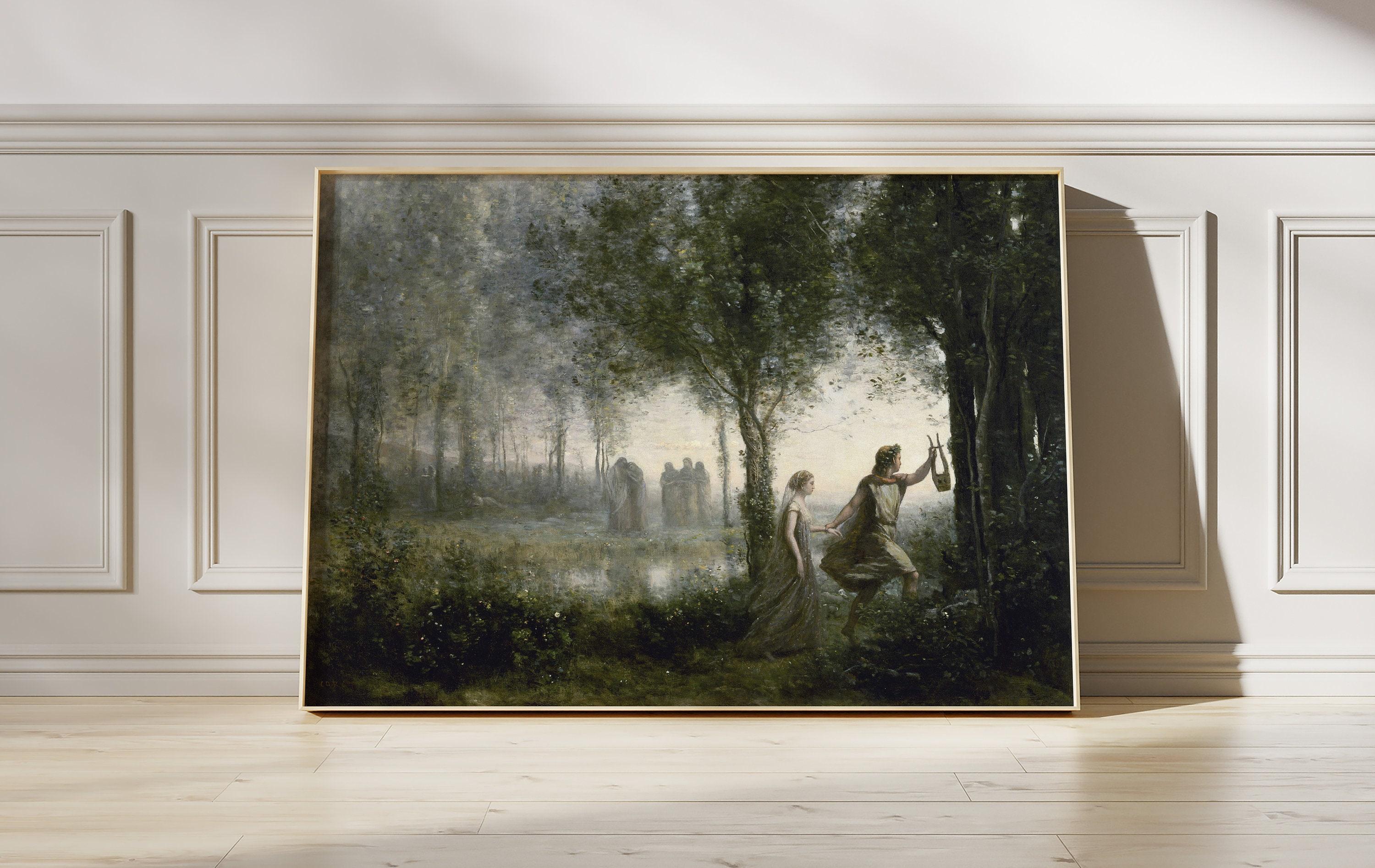 Jean Baptiste Camille Corot Orpheus Leading Eurydice From The Underworld Art Awesome Poster (No Frame) Jean Baptiste Camille Corot Orpheus Leading Eurydice From The Underworld Art Awesome Poster (No Frame)