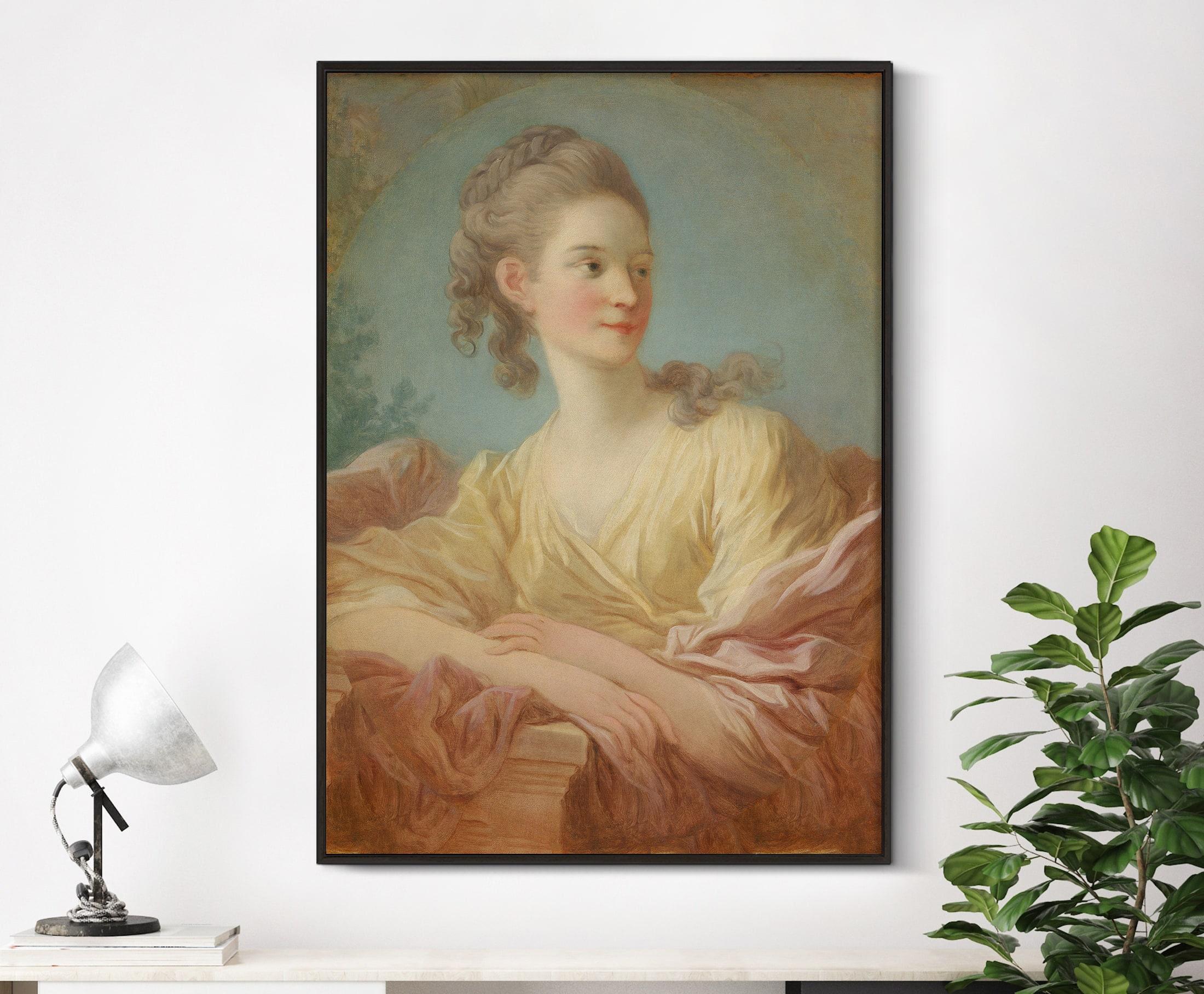 Jean Honore Fragonard Portrait Of A Young Woman 1770 Trending Style Poster (No Frame) Jean Honore Fragonard Portrait Of A Young Woman 1770 Trending Style Poster (No Frame)