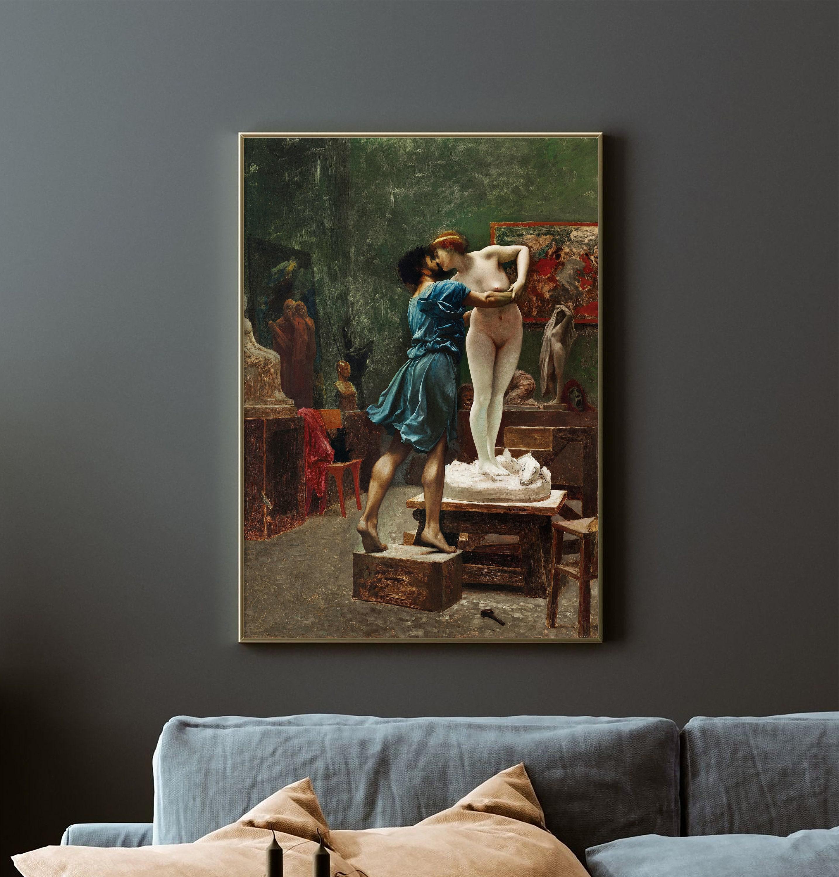 Jean Leon Gerome Pygmalion And Galatea 1890 Trending Style Poster (No Frame) Jean Leon Gerome Pygmalion And Galatea 1890 Trending Style Poster (No Frame)