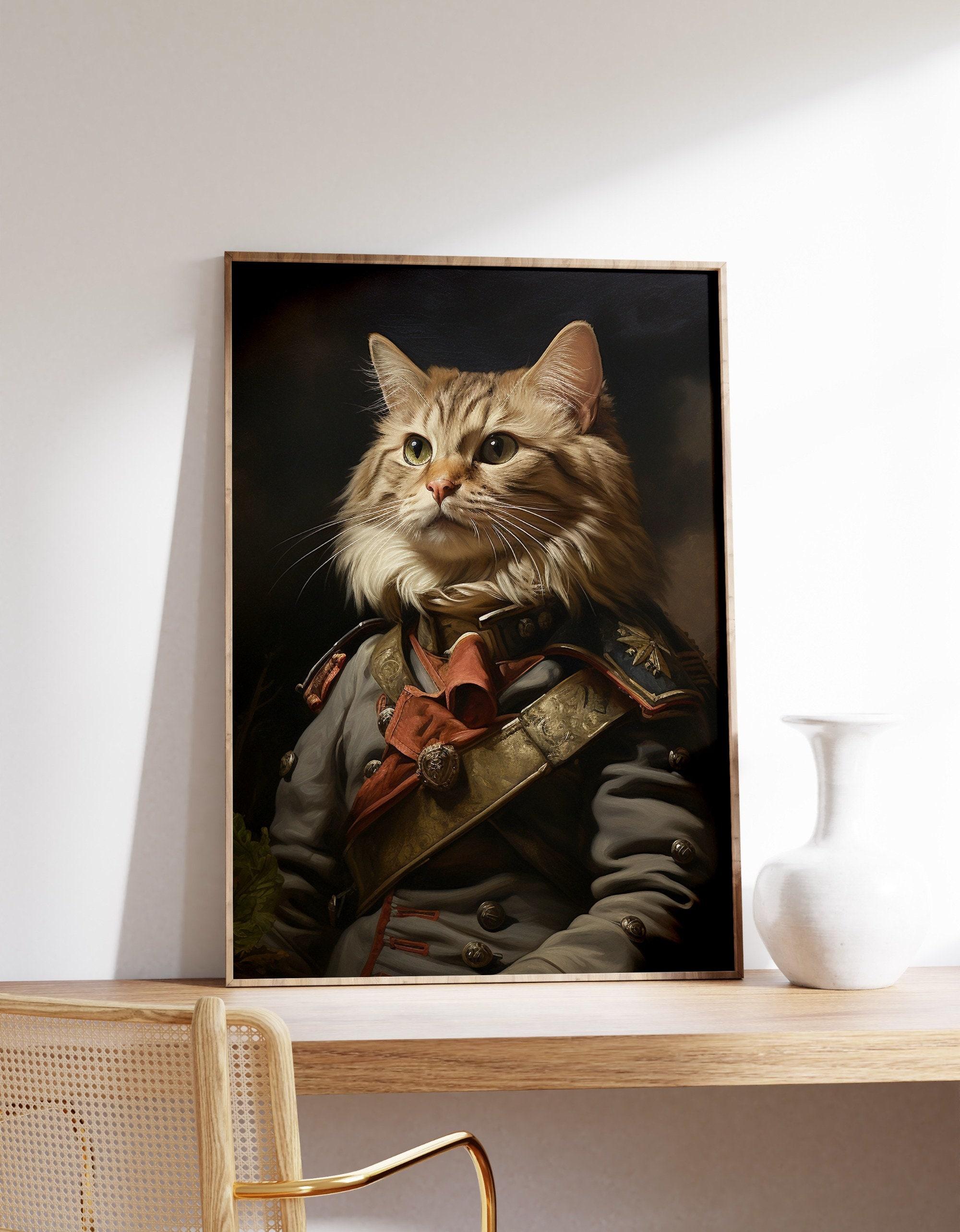 Military Cat Cottagecore Awesome Poster (No Frame) Military Cat Cottagecore Awesome Poster (No Frame)