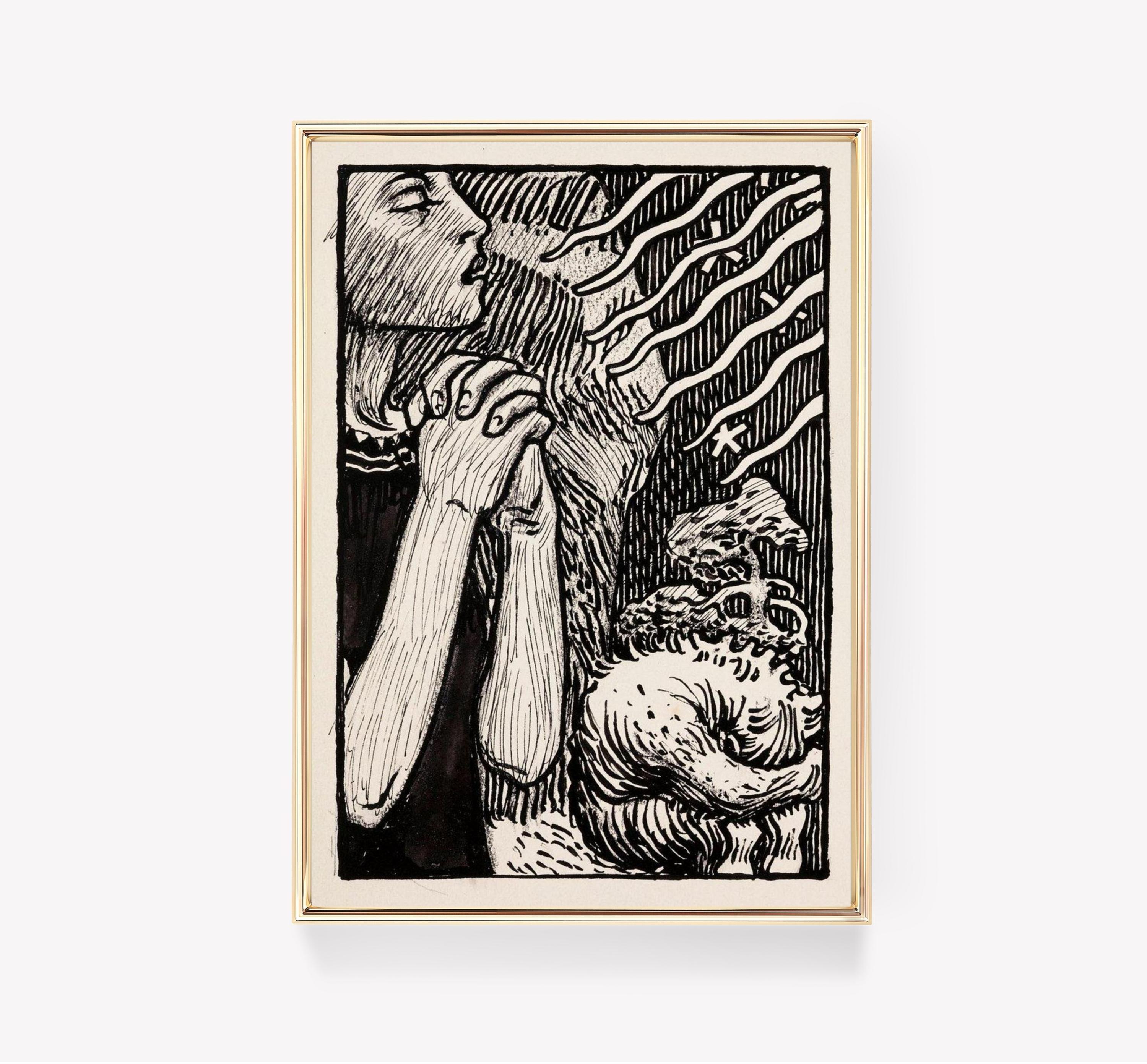 Odilon Redon Forest Spirit Of The Woods Art Vintage Trending Style Poster (No Frame) Odilon Redon Forest Spirit Of The Woods Art Vintage Trending Style Poster (No Frame)