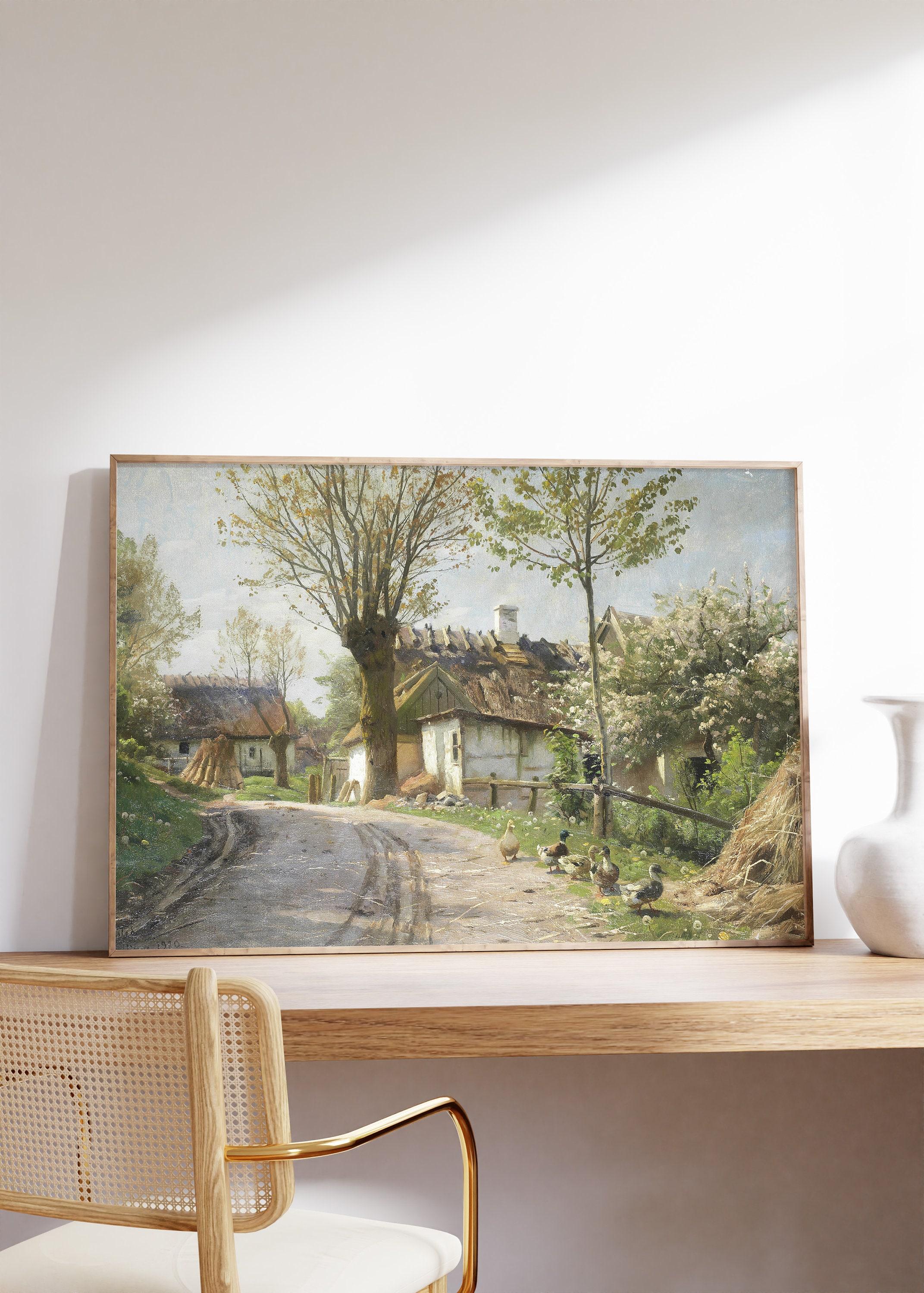 Peder Mork Mnsted A Country Lane Jyllinge 1920 Vintage Limited Edition Posters (No Frame) Peder Mork Mnsted A Country Lane Jyllinge 1920 Vintage Limited Edition Posters (No Frame)
