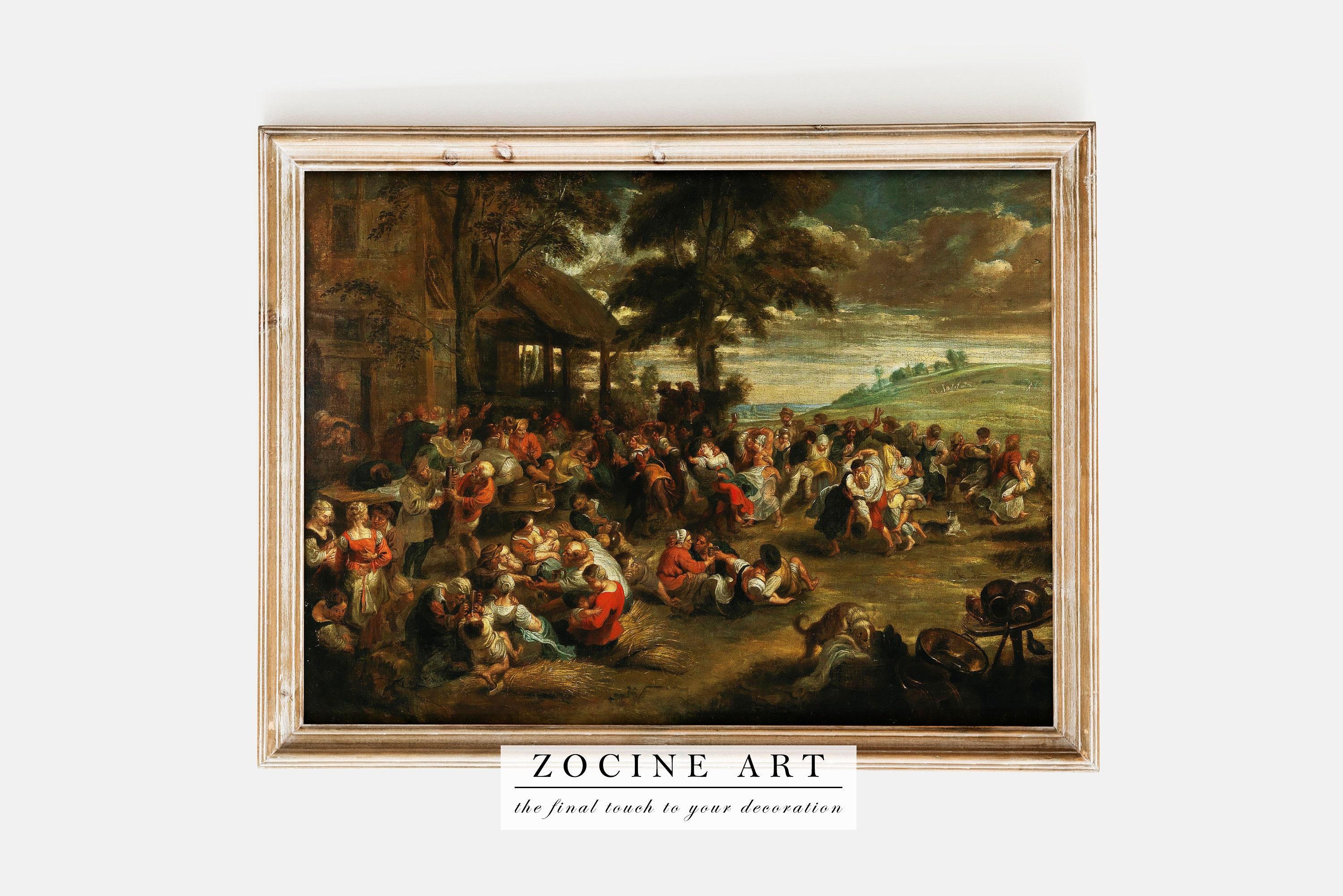 Peter Paul Rubens A Village Feast 1640 Art Awesome Poster (No Frame) Peter Paul Rubens A Village Feast 1640 Art Awesome Poster (No Frame)