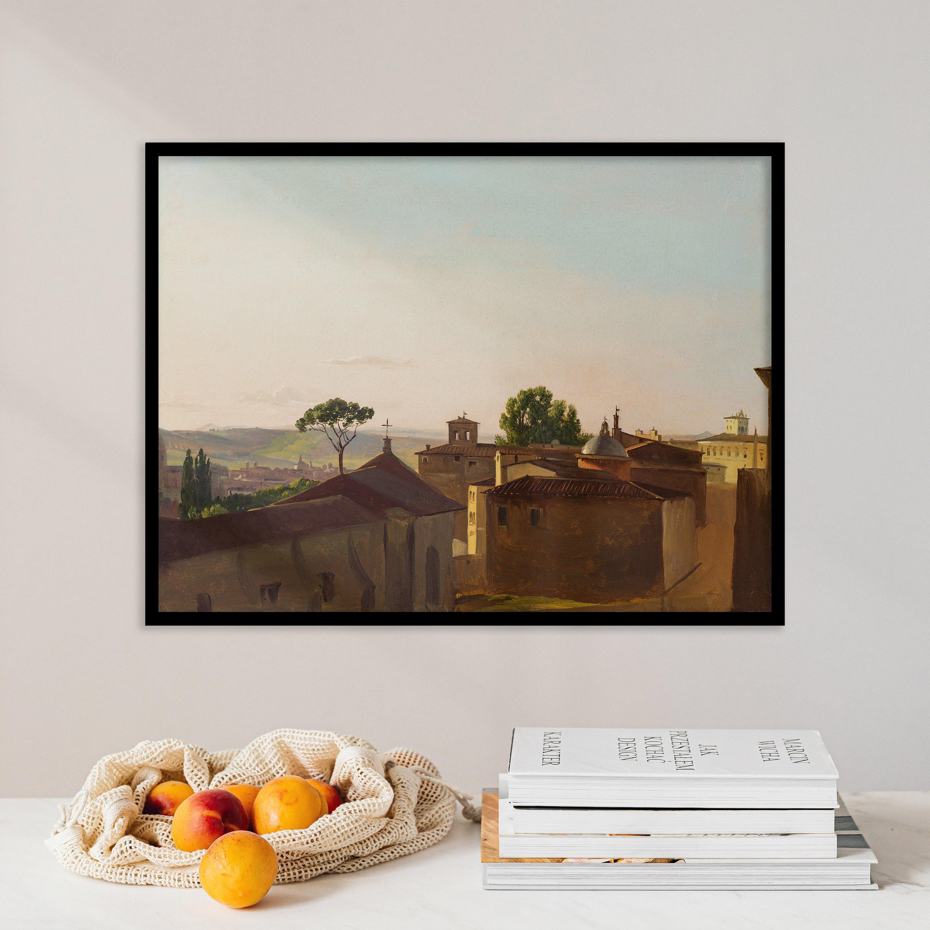 Simon Denis View On The Quirinal Hill 1800 Italy Rome Scenery Trending Style Poster (No Frame) Simon Denis View On The Quirinal Hill 1800 Italy Rome Scenery Trending Style Poster (No Frame)