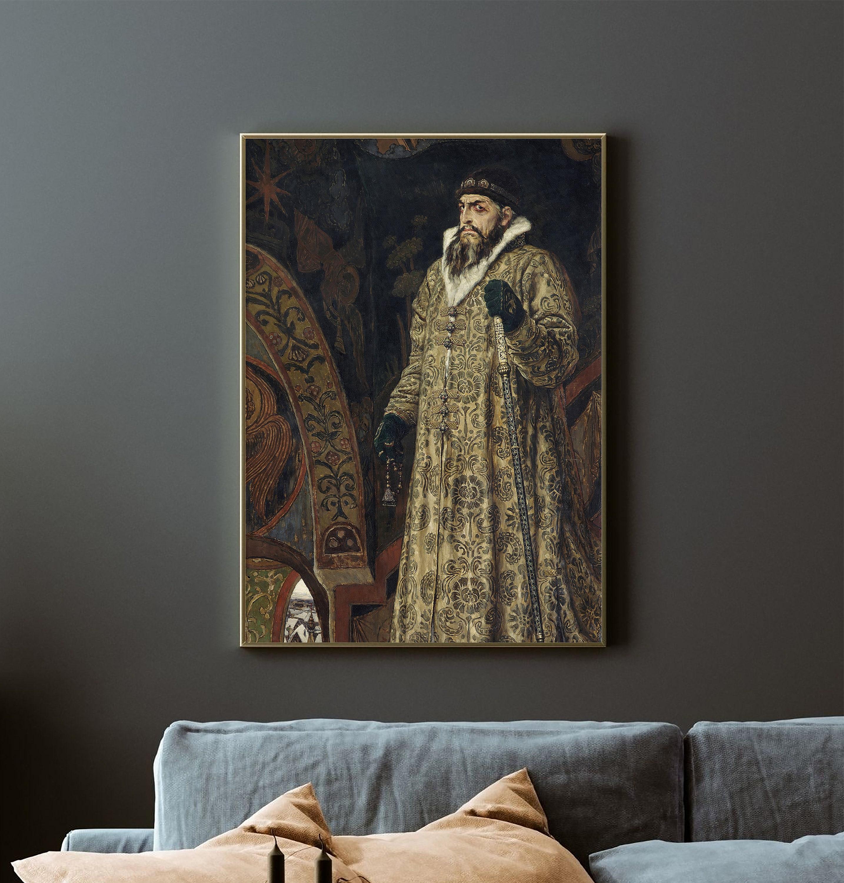 Viktor Mikhailovich Vasnetsov Ivan The Terrible 1897 Vintage Limited Edition Posters (No Frame) Viktor Mikhailovich Vasnetsov Ivan The Terrible 1897 Vintage Limited Edition Posters (No Frame)