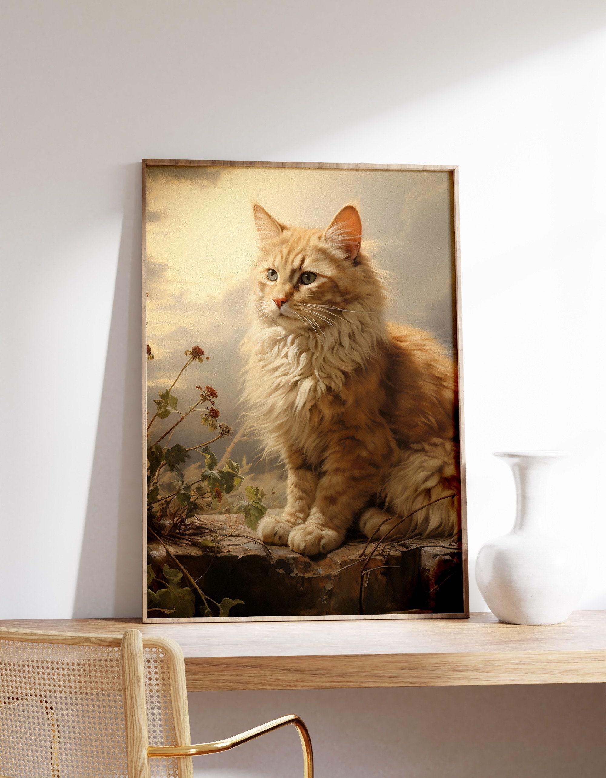 Vintage Cat Cottagecore Awesome Poster (No Frame) Vintage Cat Cottagecore Awesome Poster (No Frame)