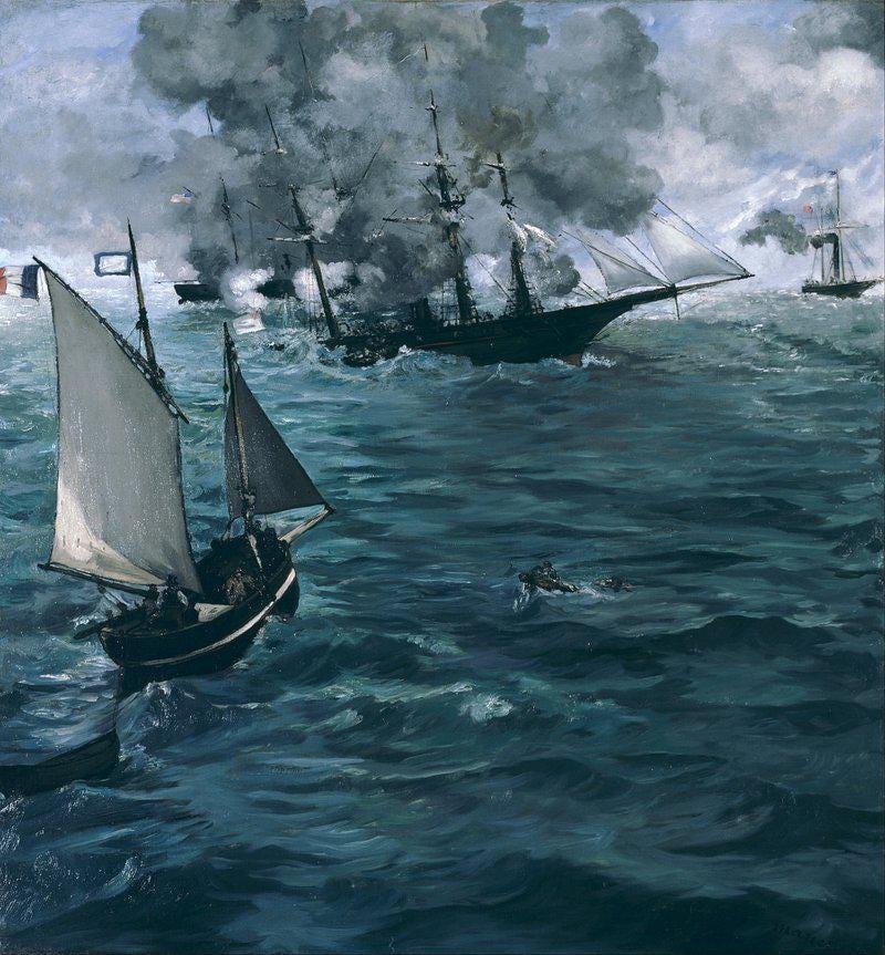 Douard Manet Battle Kearsarge And Alabama Naval Art Limited Edition Posters (No Frame) Douard Manet Battle Kearsarge And Alabama Naval Art Limited Edition Posters (No Frame)