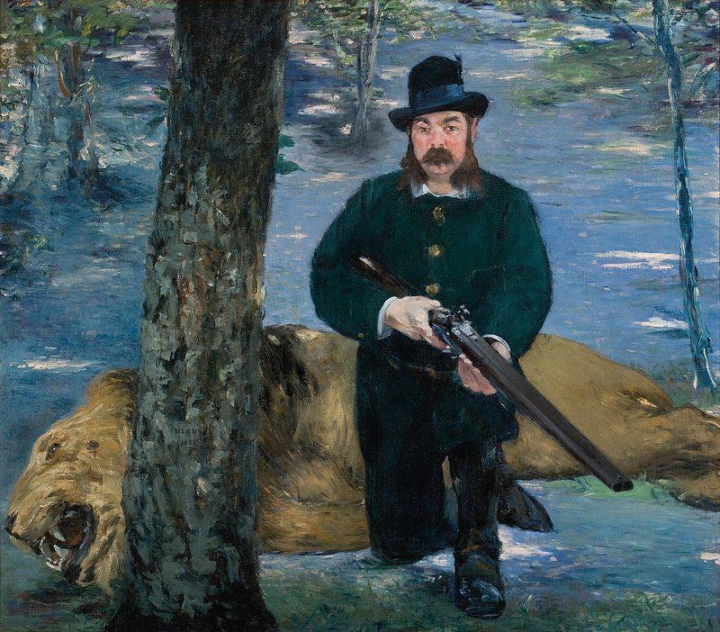 Douard Manet Dead Lion Trending Style Poster (No Frame) Douard Manet Dead Lion Trending Style Poster (No Frame)