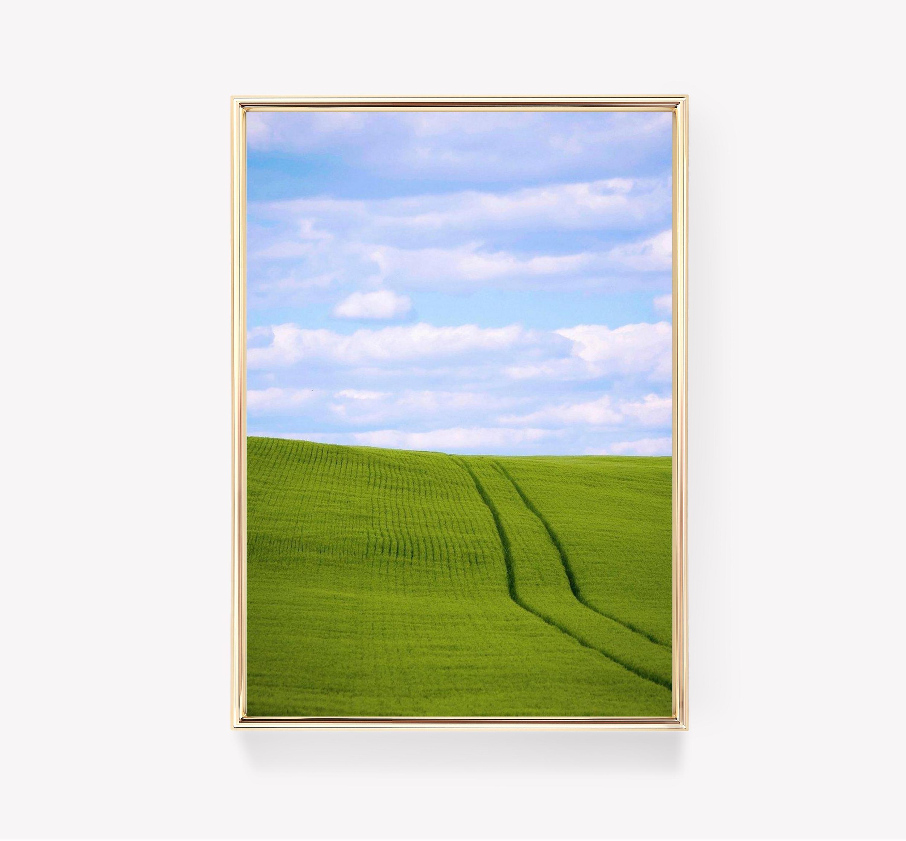 Green Field Art Cloudy Sky Limited Edition Posters (No Frame) Green Field Art Cloudy Sky Limited Edition Posters (No Frame)