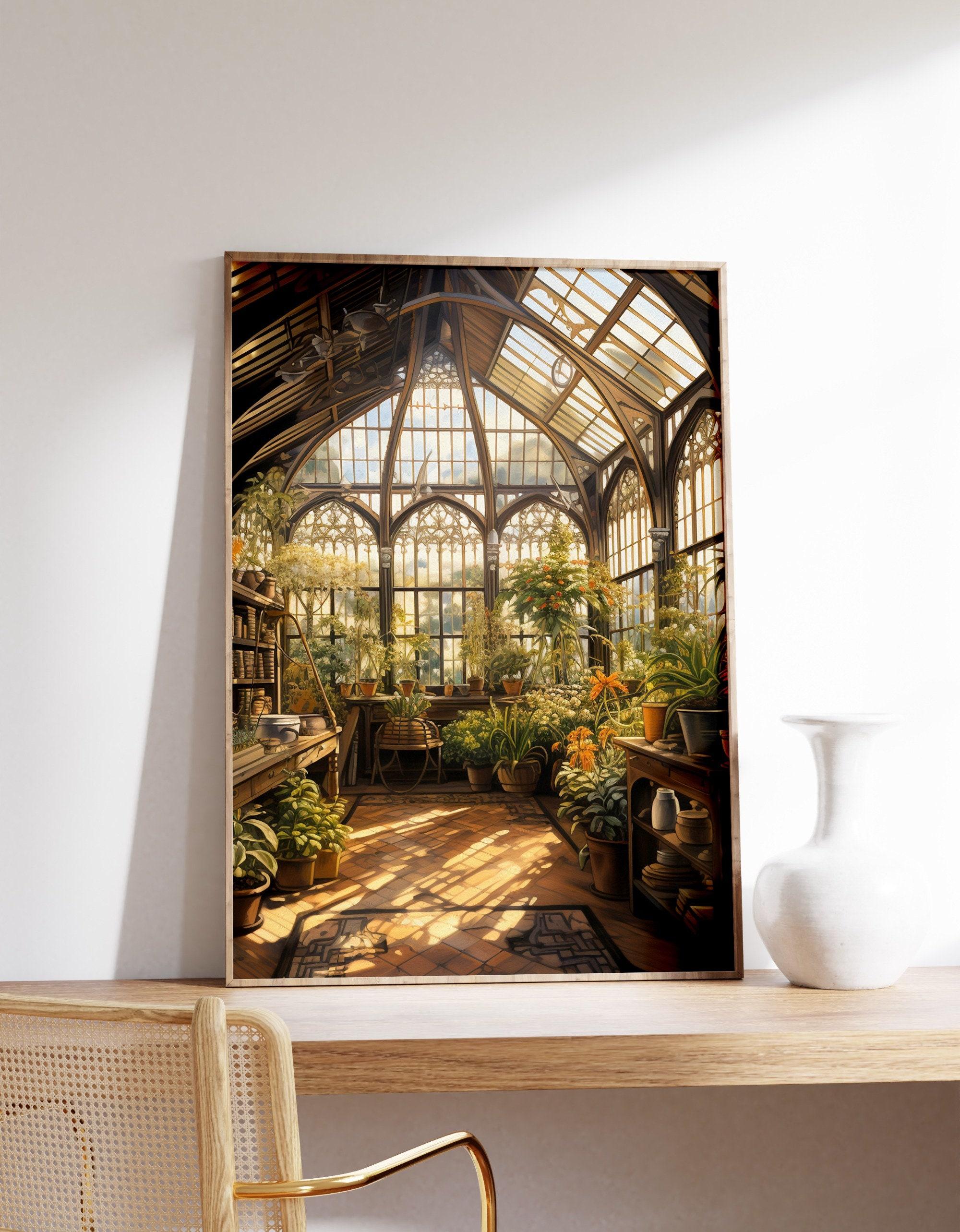 Greenhouse Interior Cottagecore Awesome Poster (No Frame) Greenhouse Interior Cottagecore Awesome Poster (No Frame)