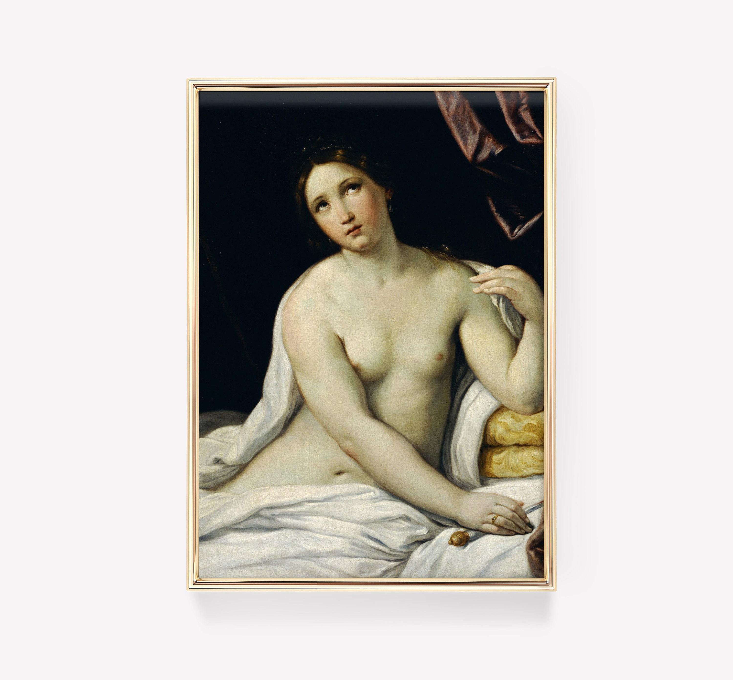 Guido Reni Lucretia 1636 Vintage Trending Style Poster (No Frame) Guido Reni Lucretia 1636 Vintage Trending Style Poster (No Frame)