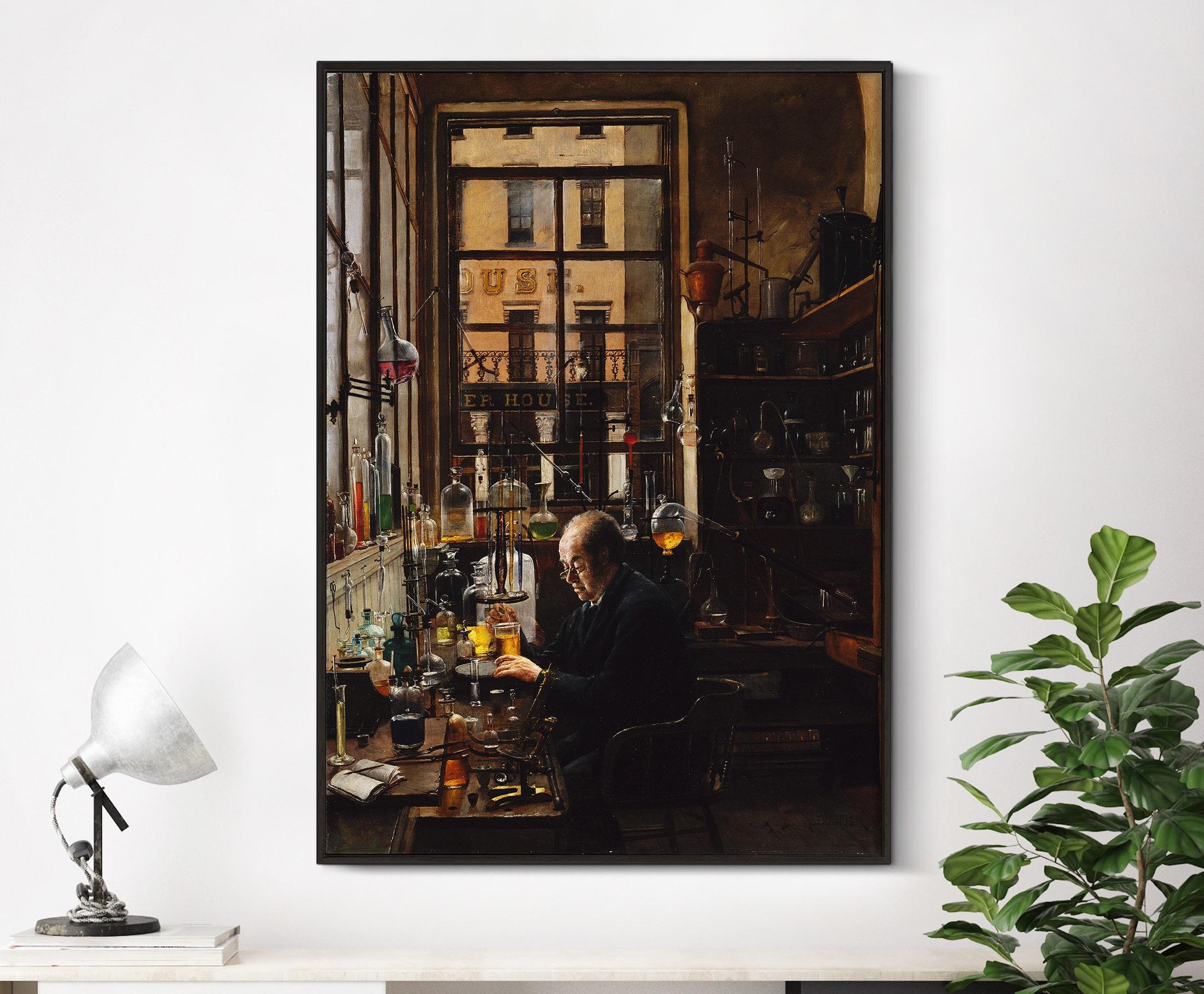 Henry Alexander In The Laboratory 1885 Chemist Science Limited Edition Posters (No Frame) Henry Alexander In The Laboratory 1885 Chemist Science Limited Edition Posters (No Frame)