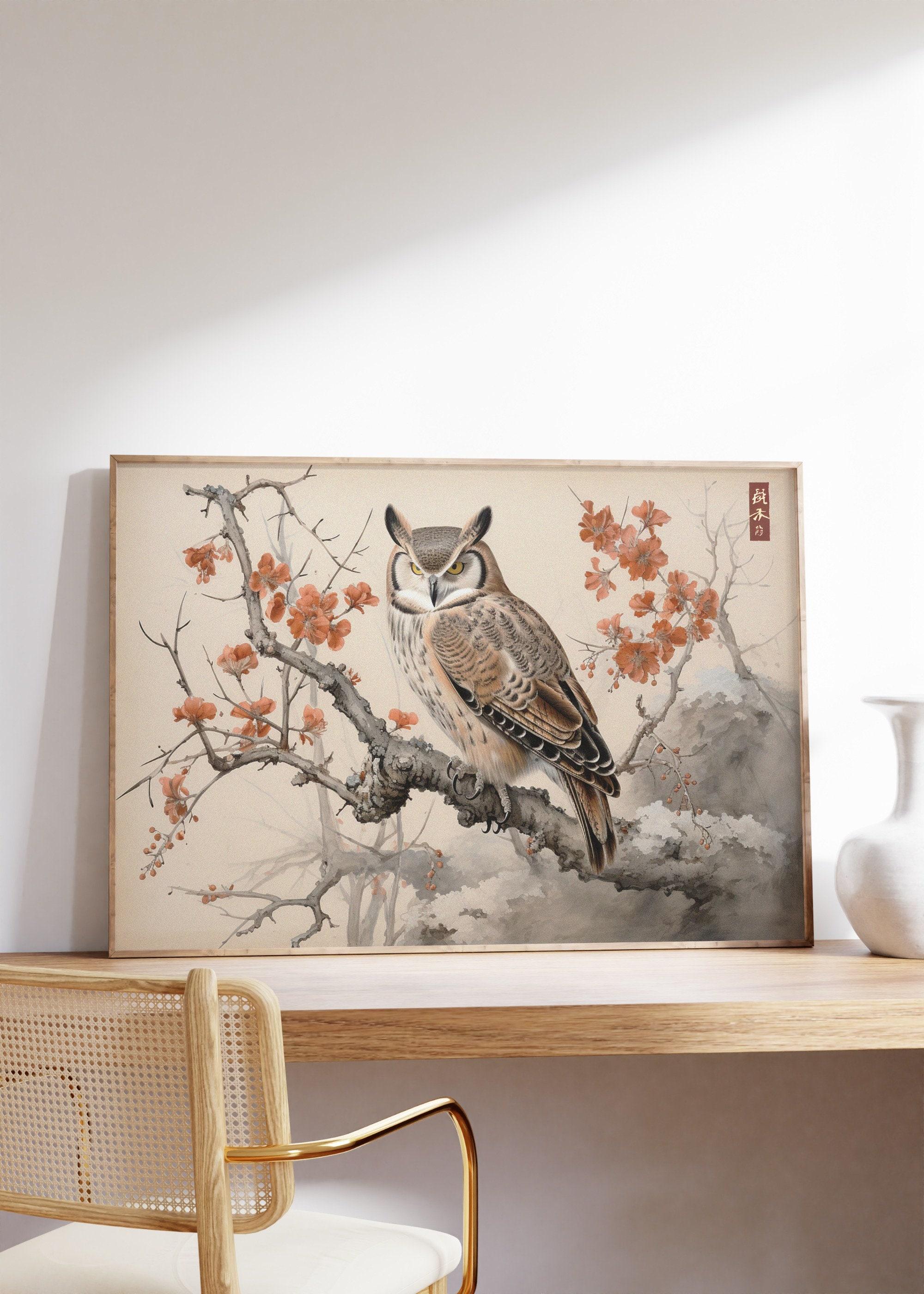 Japanese Owl Art 3 Trending Style Poster (No Frame) Japanese Owl Art 3 Trending Style Poster (No Frame)