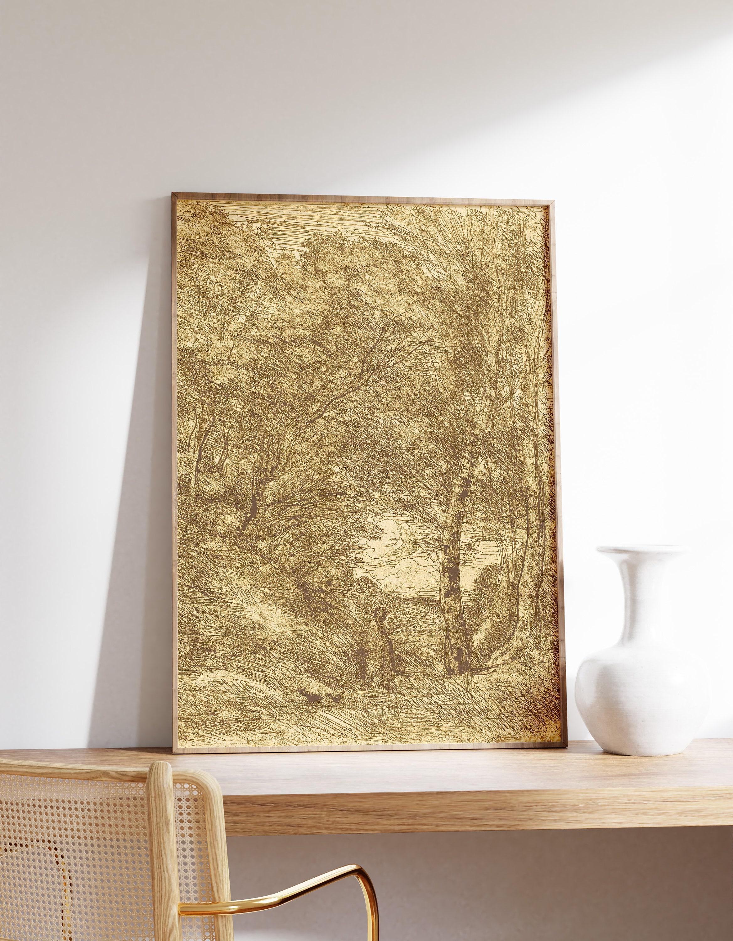 Jean Baptiste Camille Corot The Gardens Of Horace 1855 Limited Edition Posters (No Frame) Jean Baptiste Camille Corot The Gardens Of Horace 1855 Limited Edition Posters (No Frame)