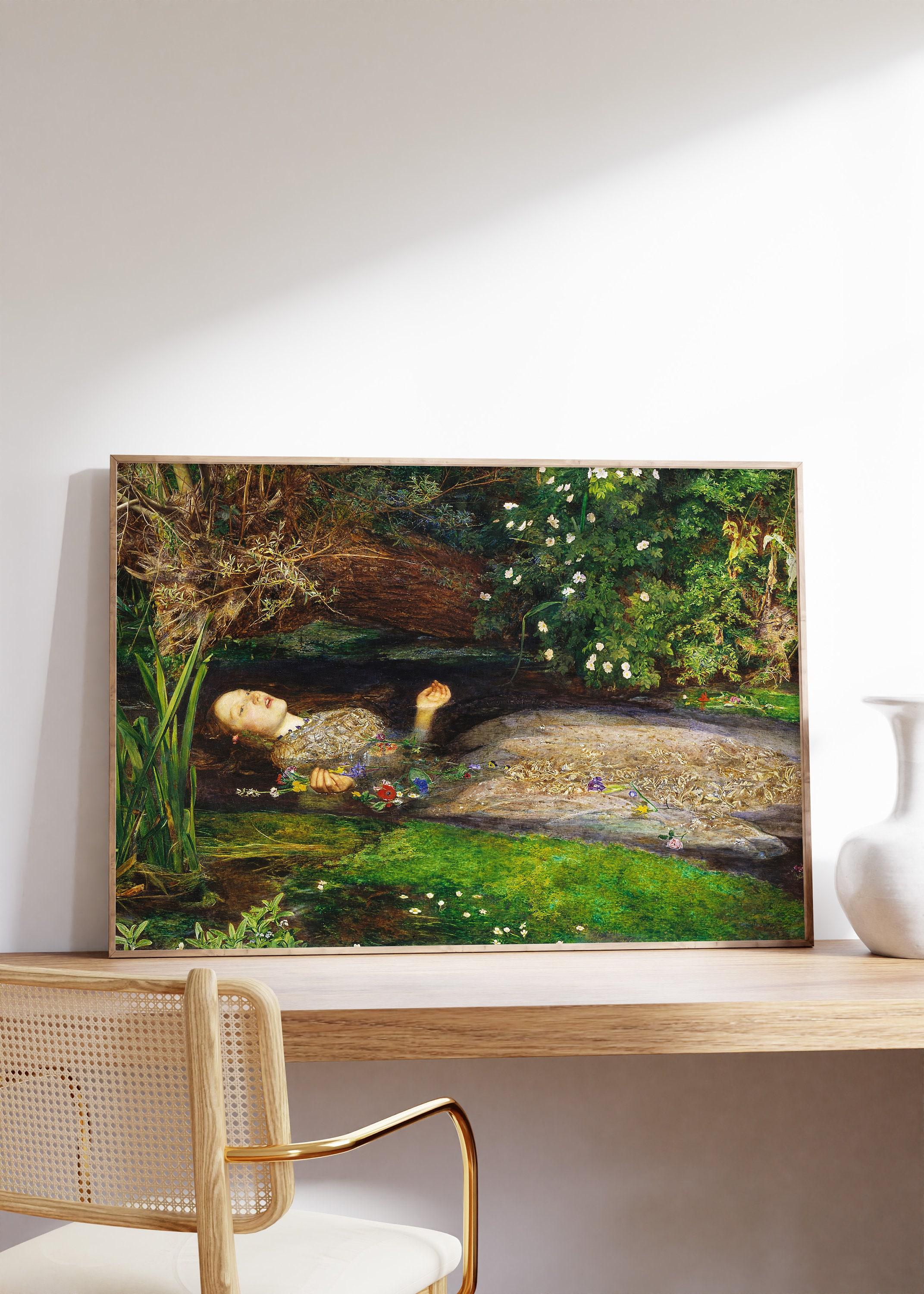 John Everett Millais Ophelia 1852 Vintage Trending Style Poster (No Frame) John Everett Millais Ophelia 1852 Vintage Trending Style Poster (No Frame)