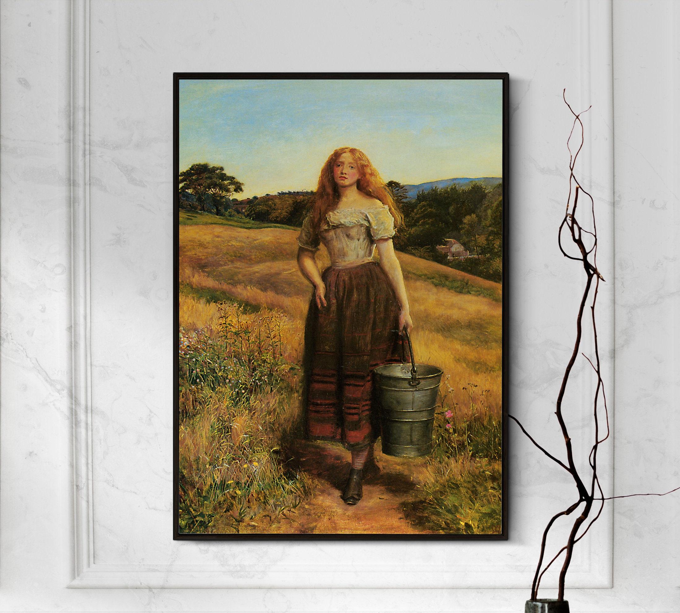 John Everett Millais The Farmers Daughter 1852 Awesome Poster (No Frame) John Everett Millais The Farmers Daughter 1852 Awesome Poster (No Frame)