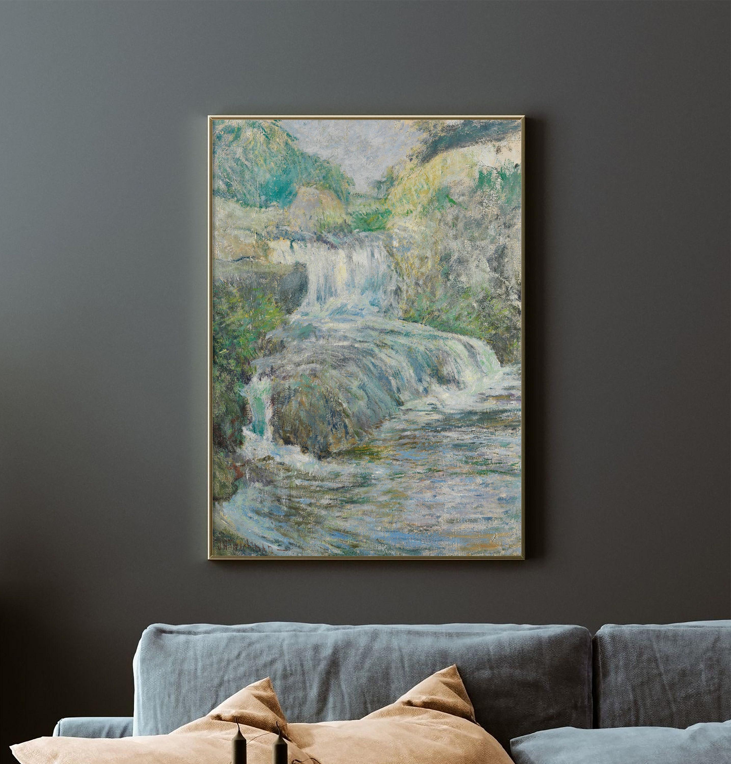 John Henry Twachtman Waterfall 1891 Trending Style Poster (No Frame) John Henry Twachtman Waterfall 1891 Trending Style Poster (No Frame)