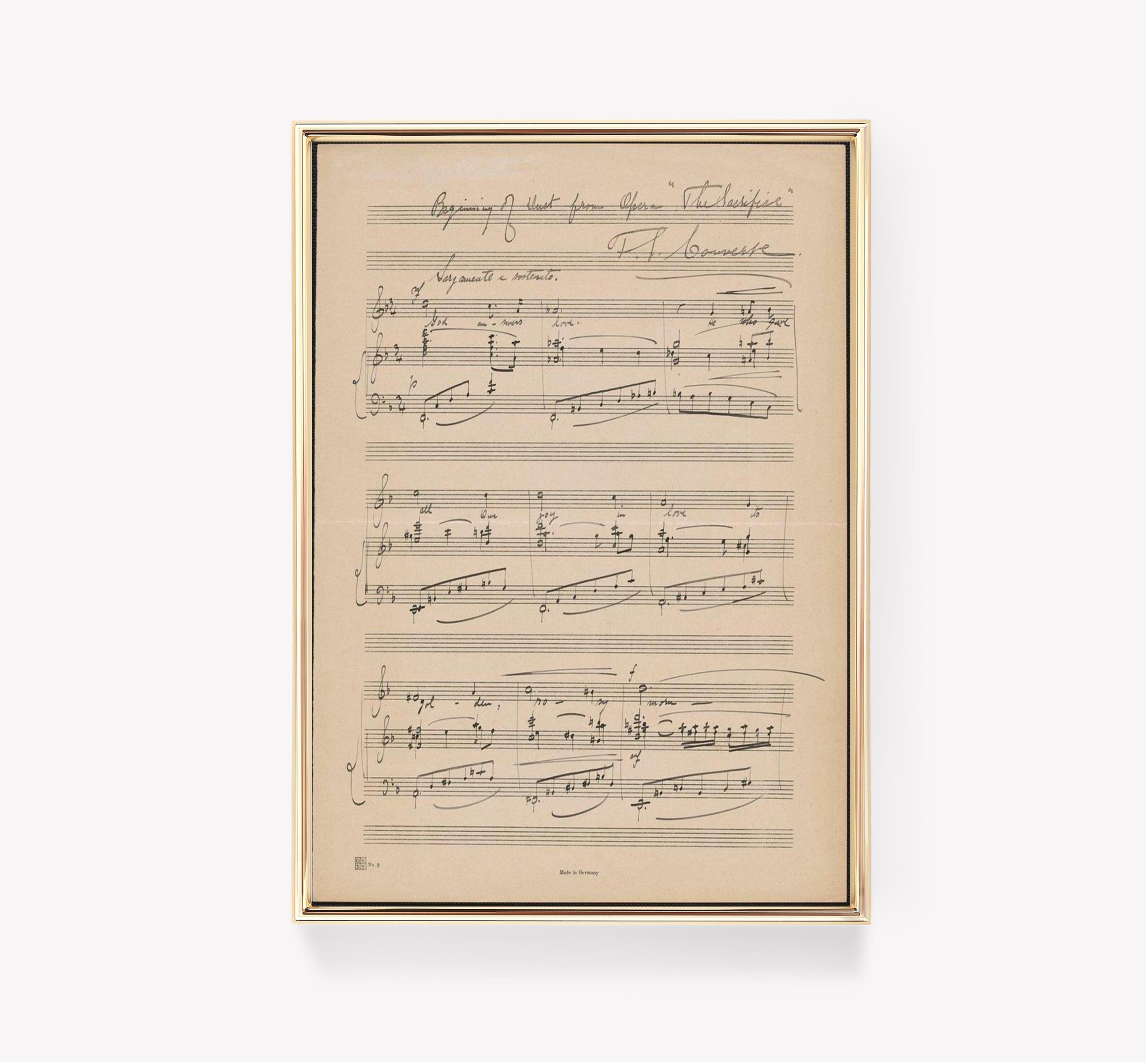 Opera Score Trending Style Poster (No Frame) Opera Score Trending Style Poster (No Frame)