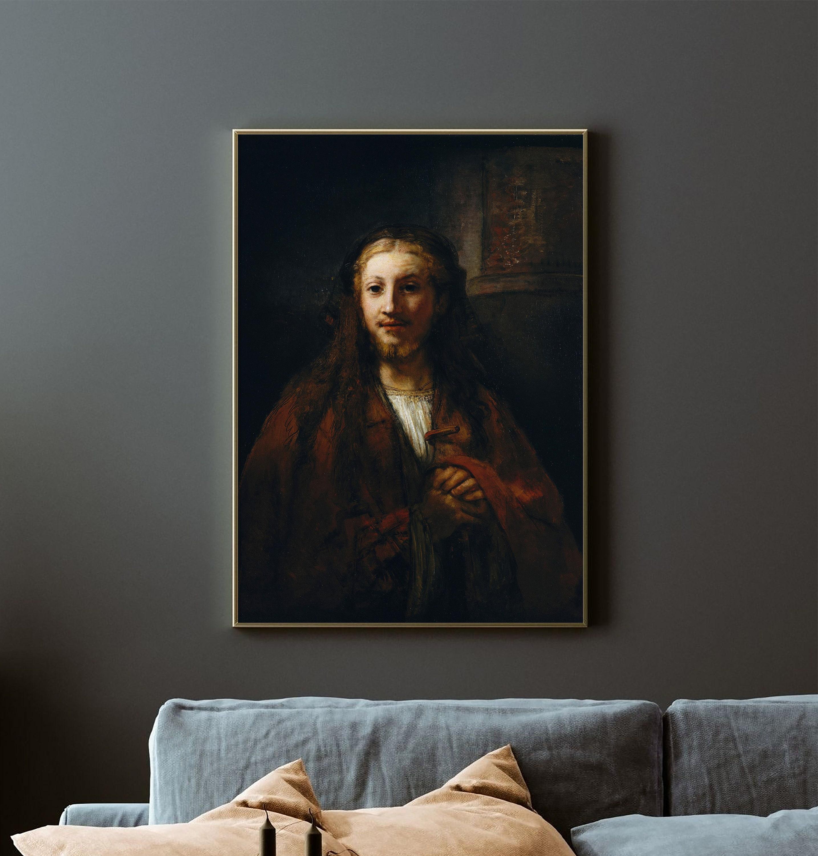 Rembrandt Christ With A Staff Dark Oil Limited Edition Posters (No Frame) Rembrandt Christ With A Staff Dark Oil Limited Edition Posters (No Frame)