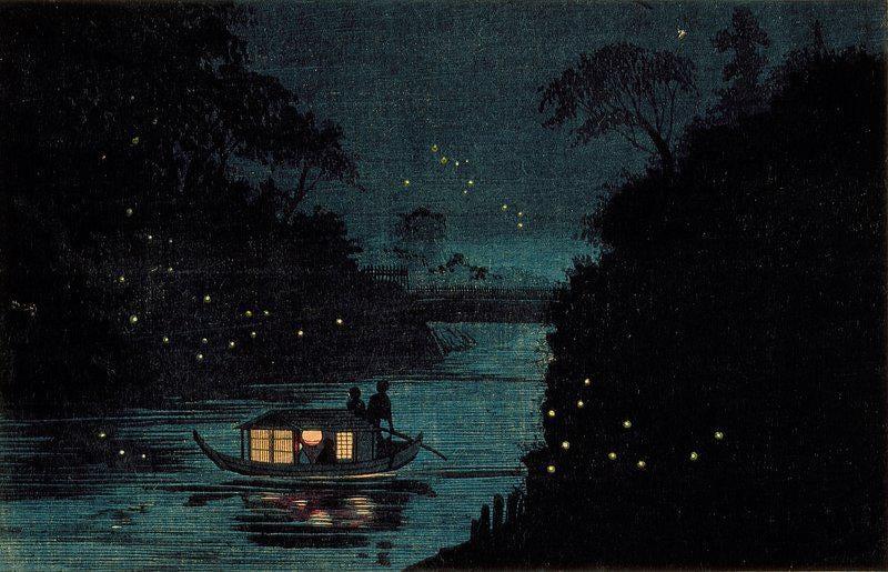 Takashi Hiroaki Fireflies At Ochanomizu Vintage Japanese Art Ukiyo E Style Night Scenery Awesome Poster (No Frame) Takashi Hiroaki Fireflies At Ochanomizu Vintage Japanese Art Ukiyo E Style Night Scenery Awesome Poster (No Frame)
