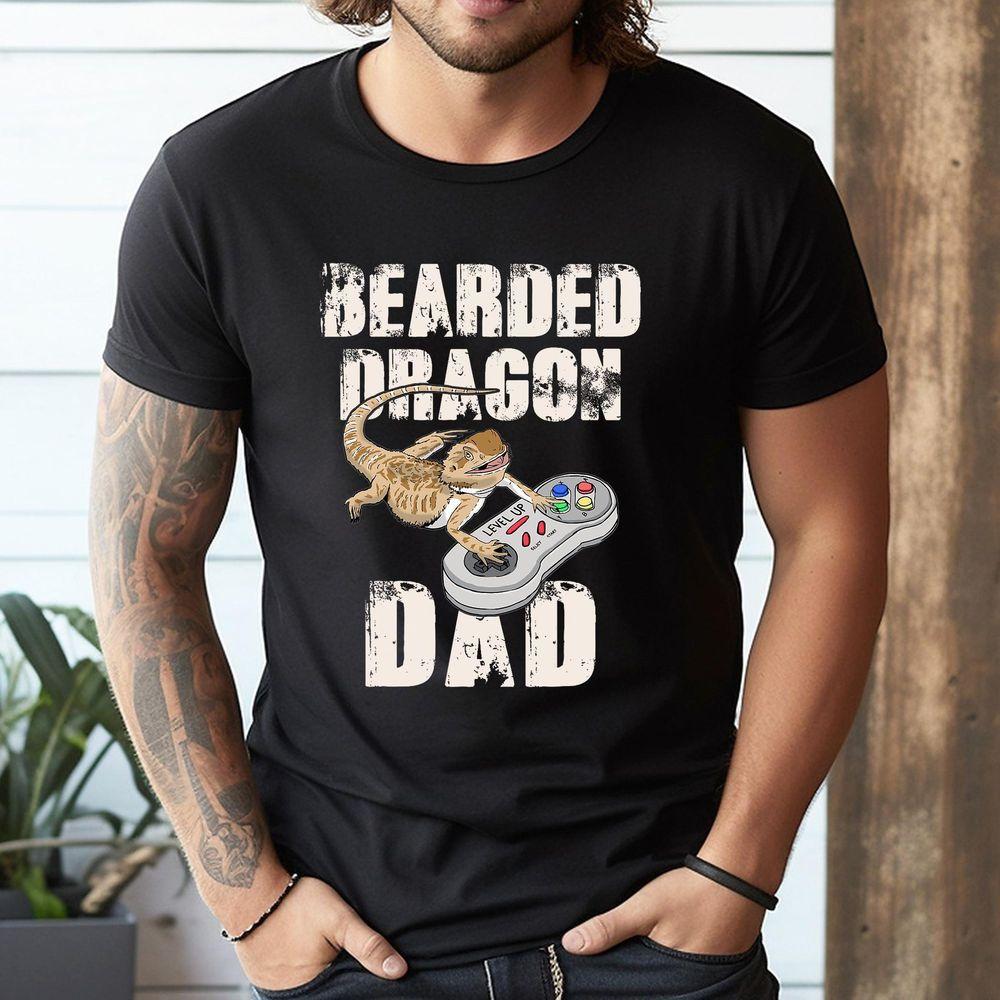 Bearded Dragon Dad Video Game Reptiles Pagona Gamers Tshirt Bearded Dragon Dad Video Game Reptiles Pagona Gamers Tshirt