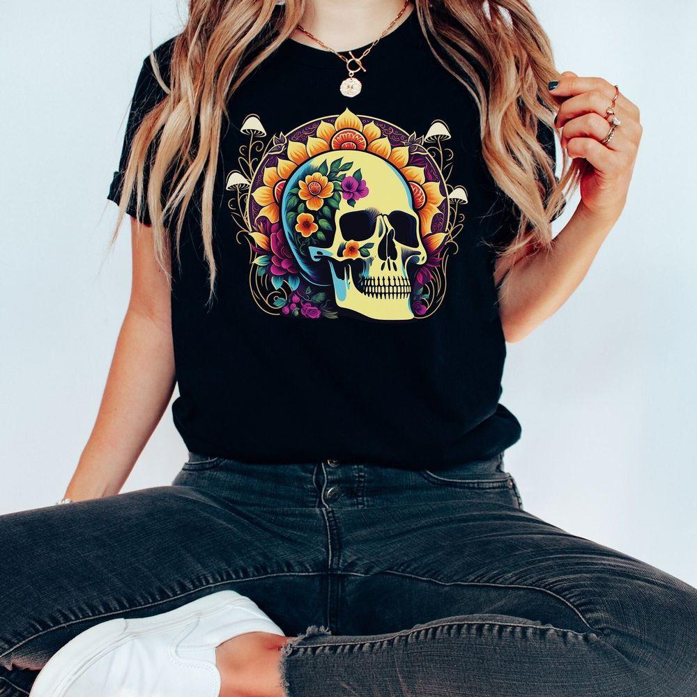 Bloom Skull Mushroom Tshirt Bloom Skull Mushroom Tshirt