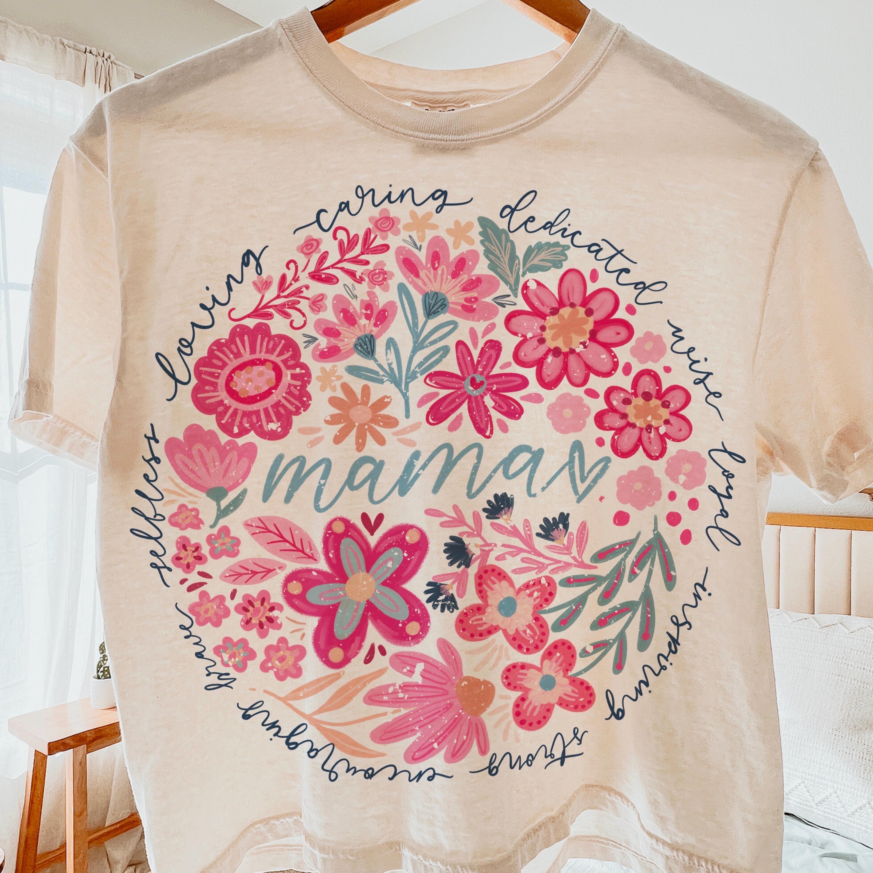 Boho Floral Mama Shirt Boho Floral Mama Shirt
