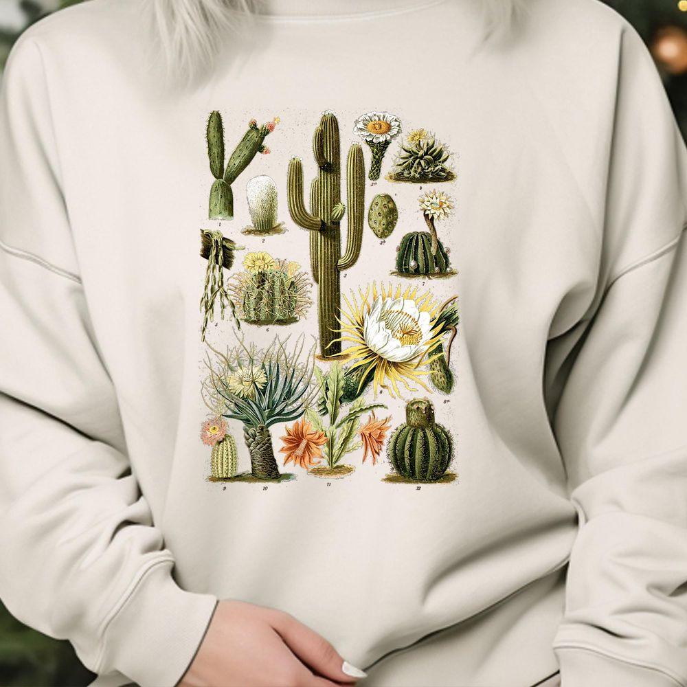 Cactus Succulent Plant Retro Vintage Cacti Botany Botanical Shirt Cactus Succulent Plant Retro Vintage Cacti Botany Botanical Shirt