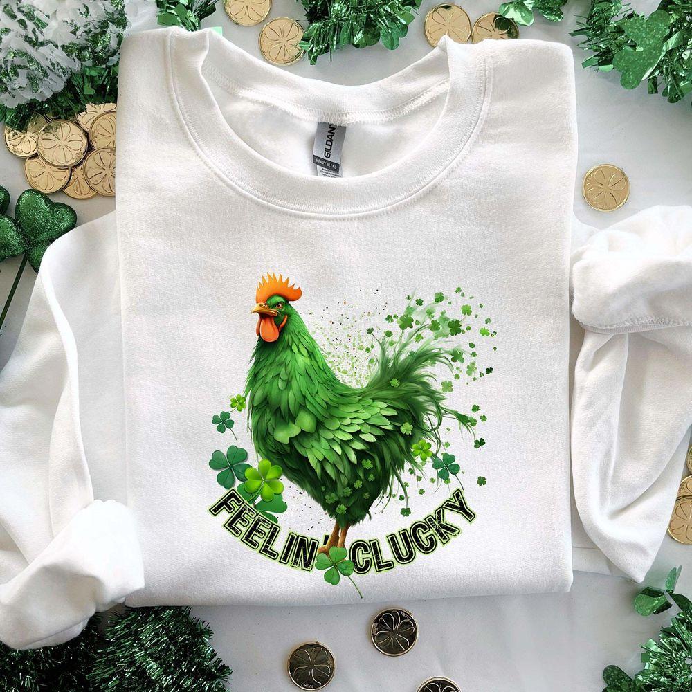 Chickens St Patricks Day Tshirt Chickens St Patricks Day Tshirt