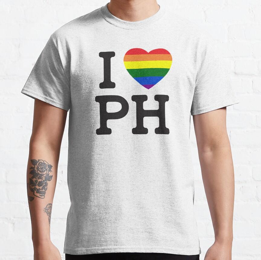 I Heart Philippines Rainbow 3 Sticker Tshirt I Heart Philippines Rainbow 3 Sticker Tshirt