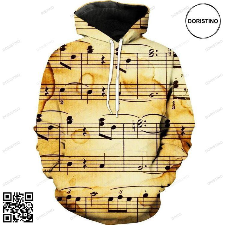Music Sheet Piano Music All Over Print Hoodie Music Sheet Piano Music All Over Print Hoodie