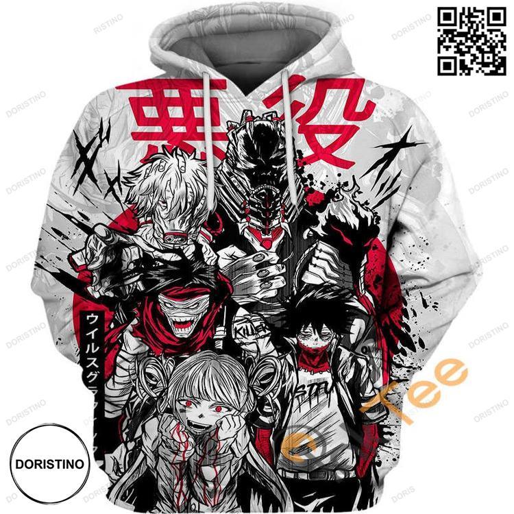 Myh Villains All Over Print Hoodie Myh Villains All Over Print Hoodie