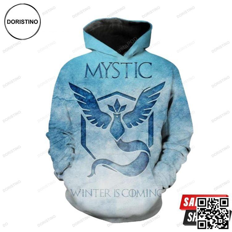 Mystic Pokemon Go Pokemon Go Team S Awesome 3D Hoodie Mystic Pokemon Go Pokemon Go Team S Awesome 3D Hoodie