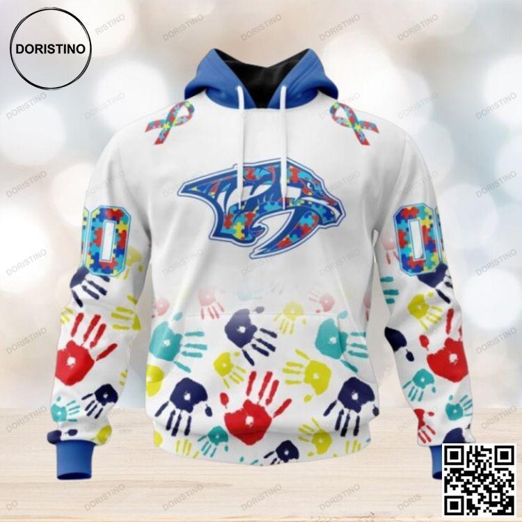 Nashville Predators Special Autism Awareness Design Awesome 3D Hoodie Nashville Predators Special Autism Awareness Design Awesome 3D Hoodie