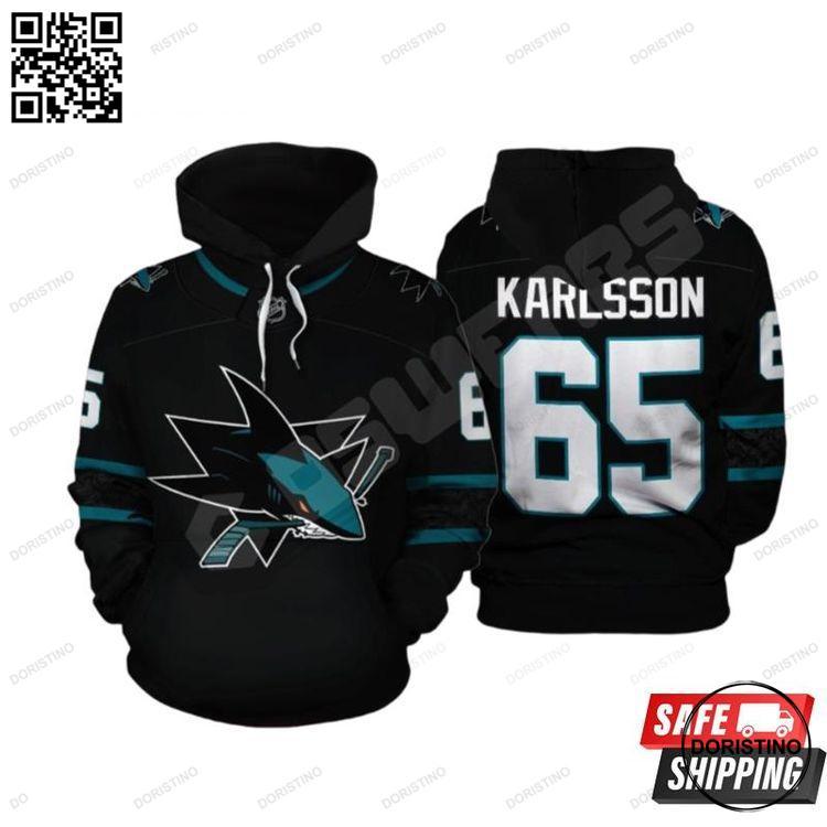 National Hockey League Karlsson Jersey Limited Edition 3D Hoodie National Hockey League Karlsson Jersey Limited Edition 3D Hoodie