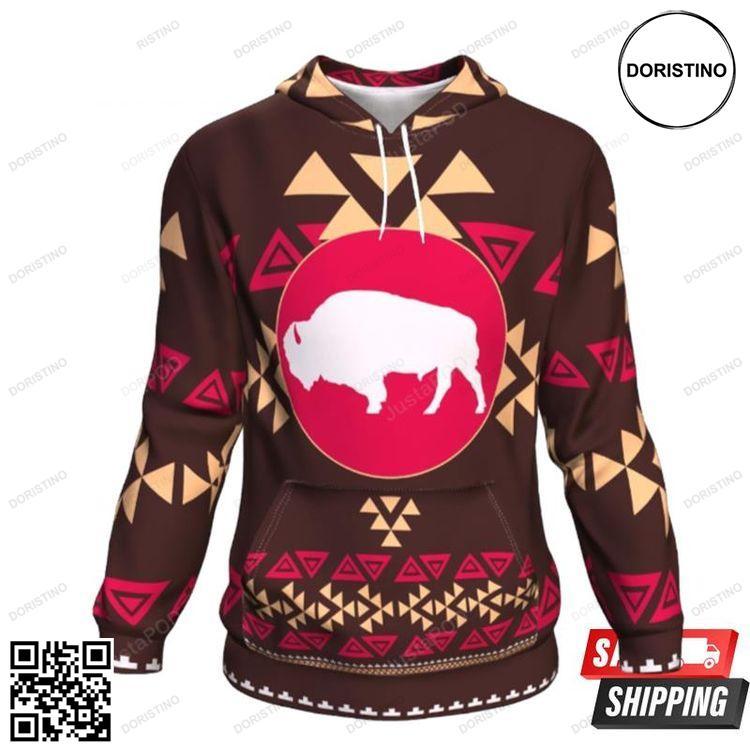 Native Buffalo Elements Awesome 3D Hoodie Native Buffalo Elements Awesome 3D Hoodie