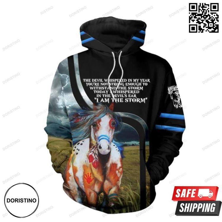 Native Horse And Pered Custom Graphic Limited Edition 3D Hoodie Native Horse And Pered Custom Graphic Limited Edition 3D Hoodie