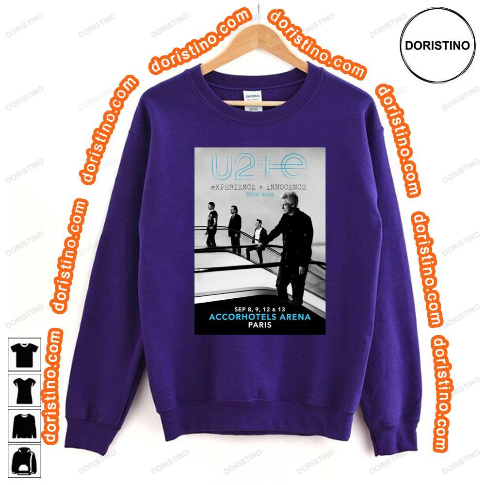 U2 Experience Innocence 2018 Tour Accorhotels Arena Paris Tshirt U2 Experience Innocence 2018 Tour Accorhotels Arena Paris Tshirt