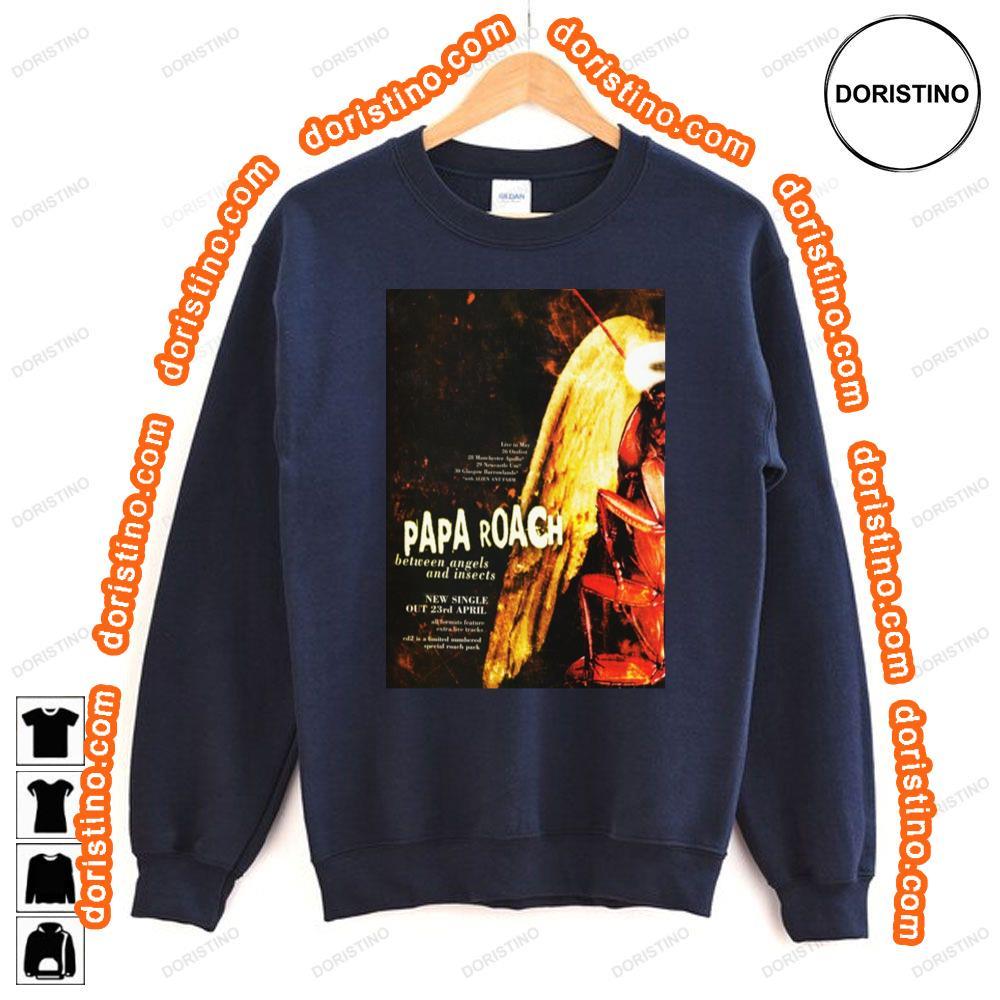 Papa Roch Between Angels Insects Tshirt Papa Roch Between Angels Insects Tshirt