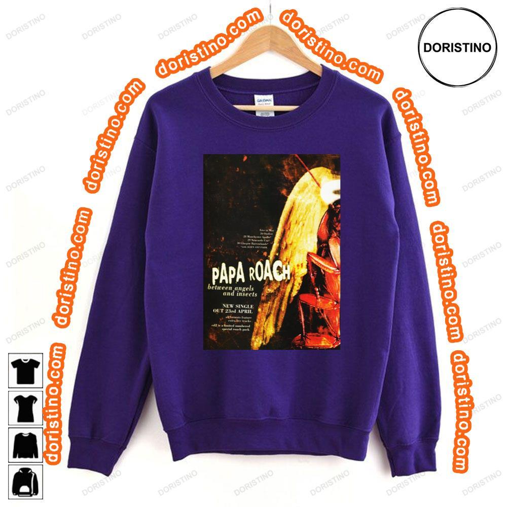 Papa Roch Between Angels Insects Tshirt Papa Roch Between Angels Insects Tshirt