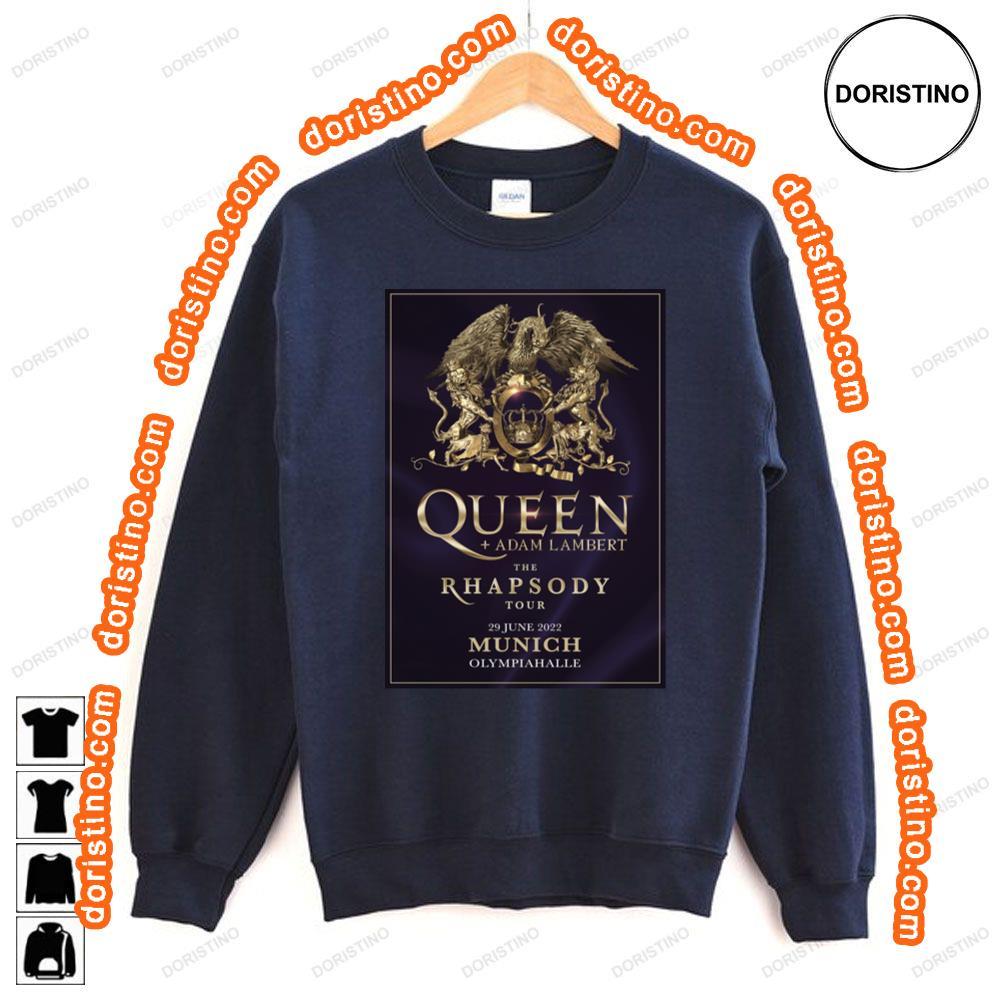 Queen Adam Lambert The Rhapsody 2022 Tour Munich Olumpiahalle Tshirt Queen Adam Lambert The Rhapsody 2022 Tour Munich Olumpiahalle Tshirt