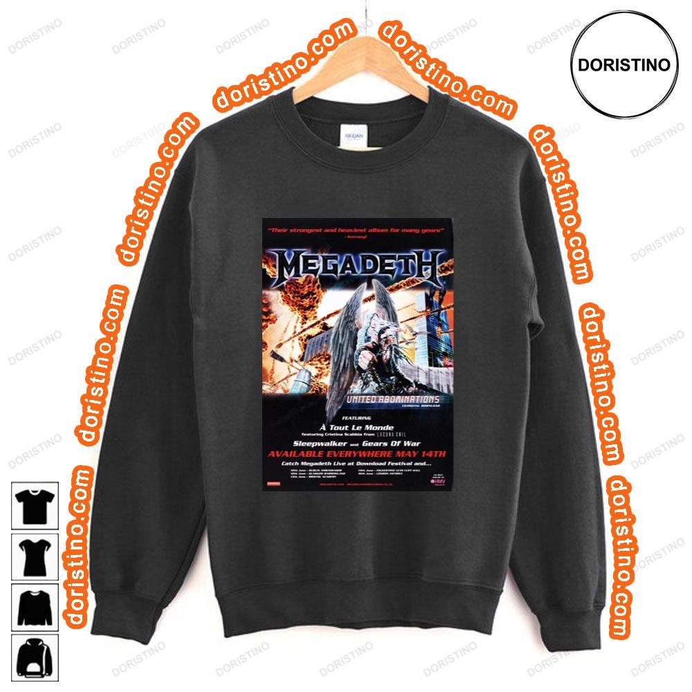 Megadeath United Abominations Awesome Shirt Megadeath United Abominations Awesome Shirt