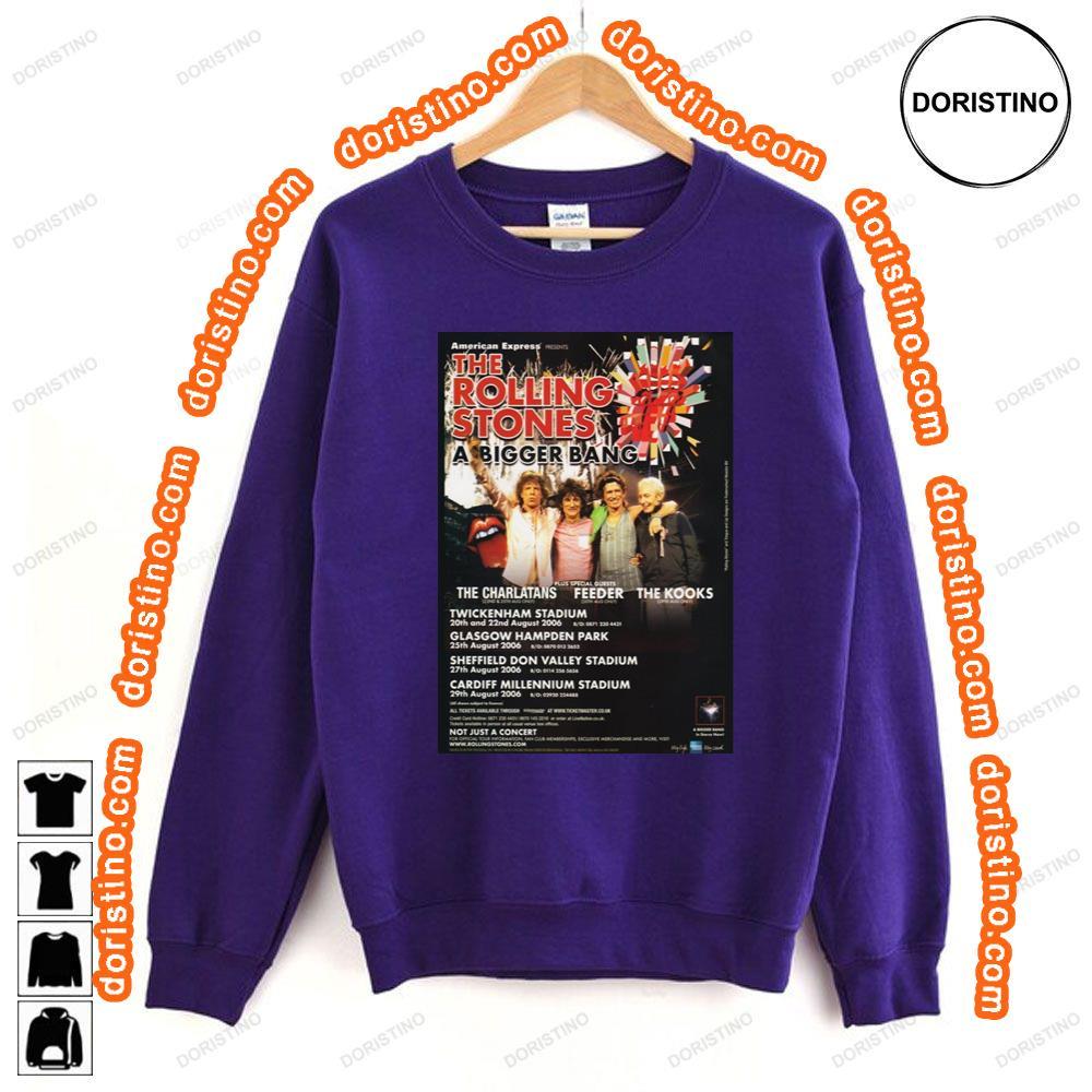 The Rolling Stones A Bigger Bang 2006 Uk Tour Awesome Shirt The Rolling Stones A Bigger Bang 2006 Uk Tour Awesome Shirt